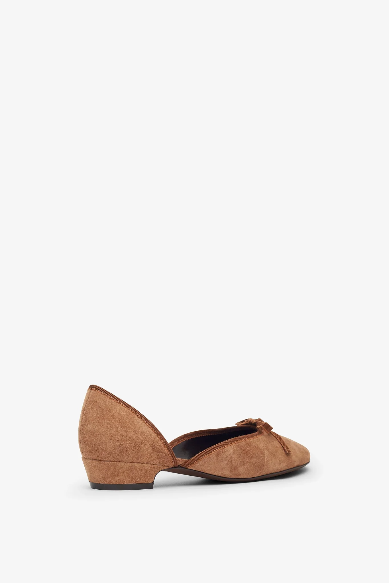 24/7 brown suede ballerina flats - Image 3