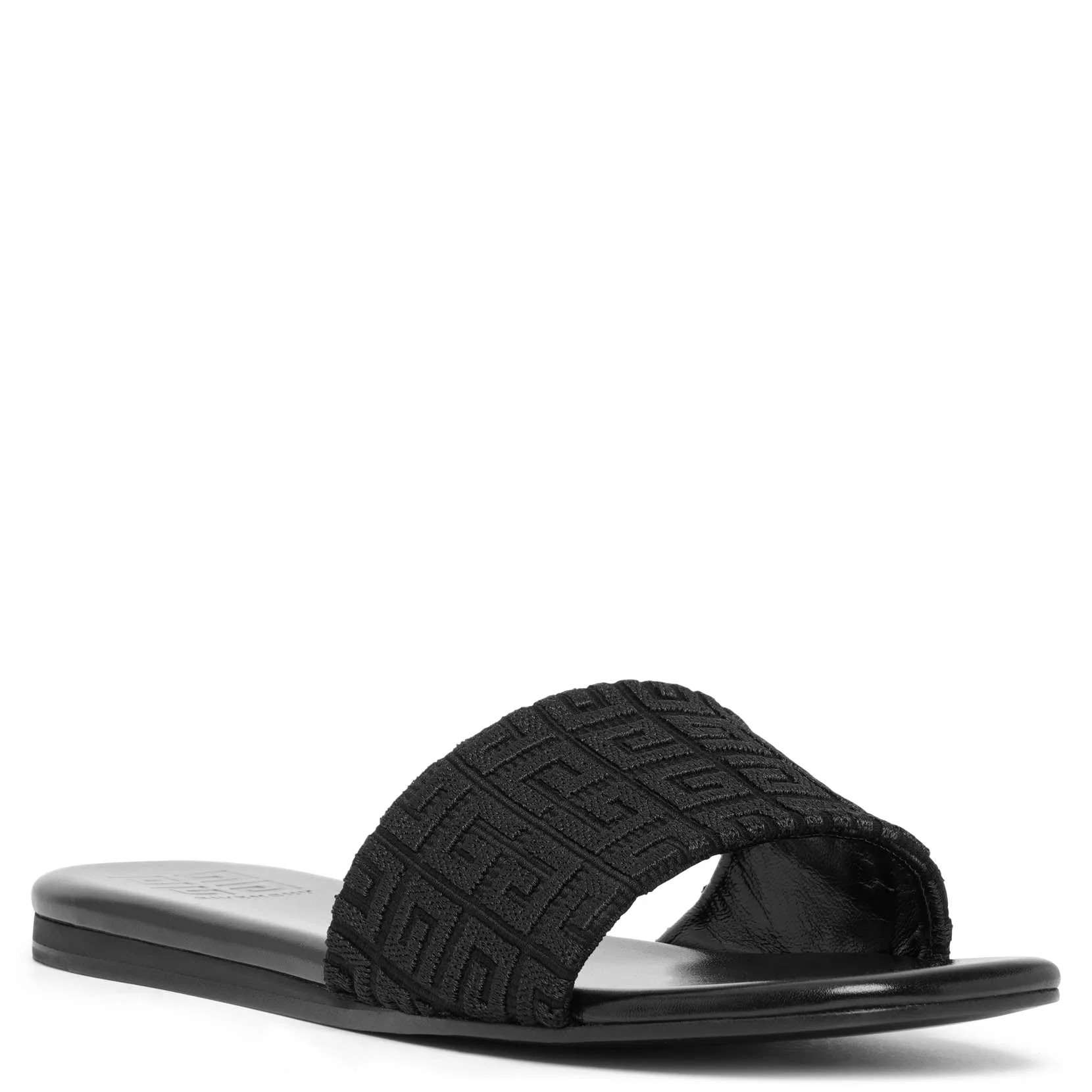 4G black monogram flat sandals - Image 3