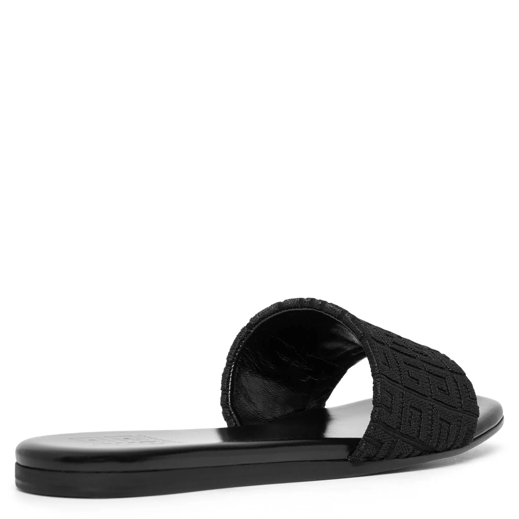 4G black monogram flat sandals - Image 4
