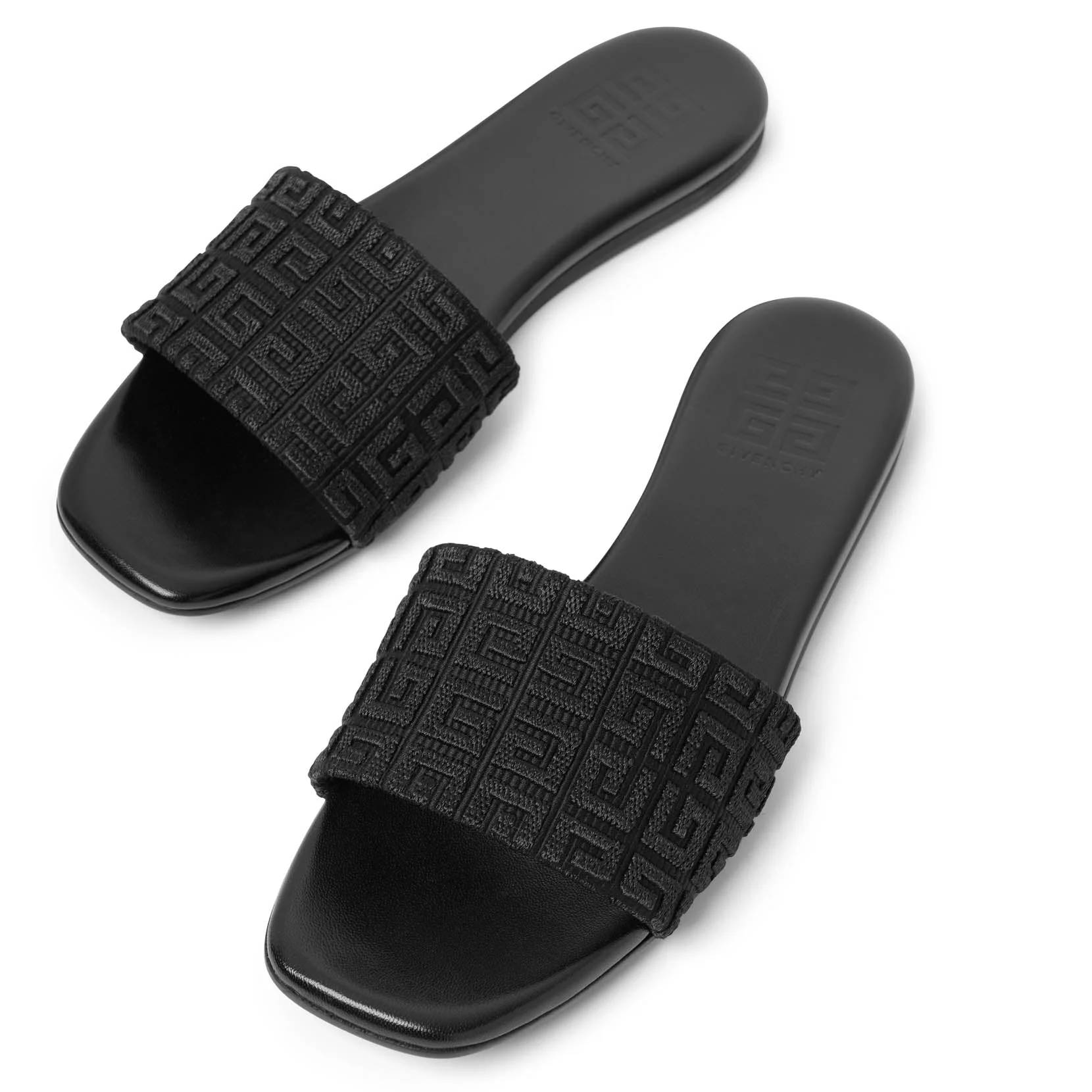 4G black monogram flat sandals - Image 5