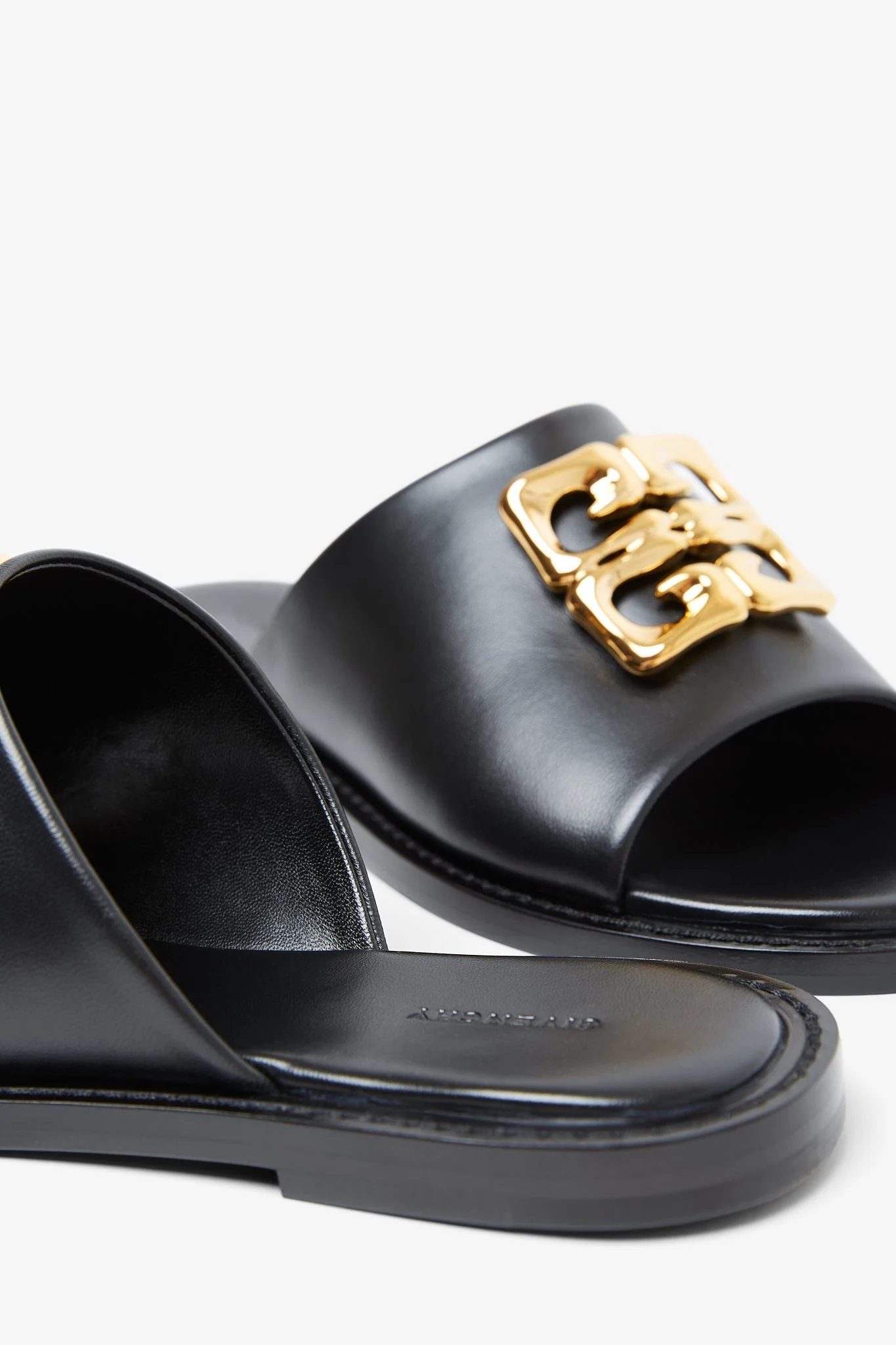 4G liquid black flat mules - Image 5