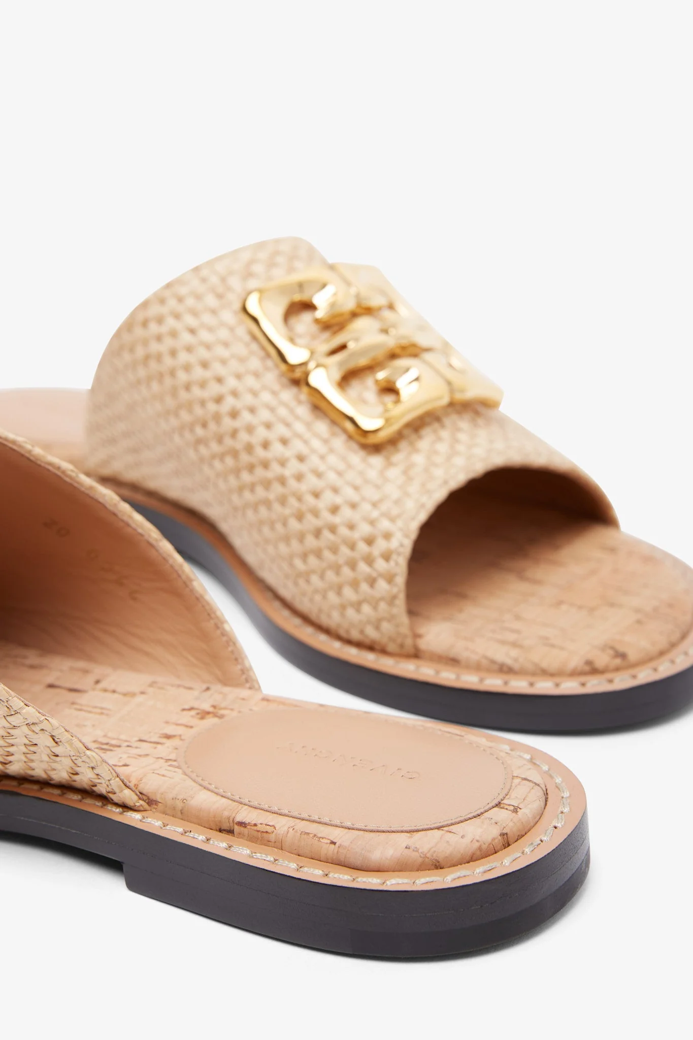 4G liquid raffia flat mules - Image 5