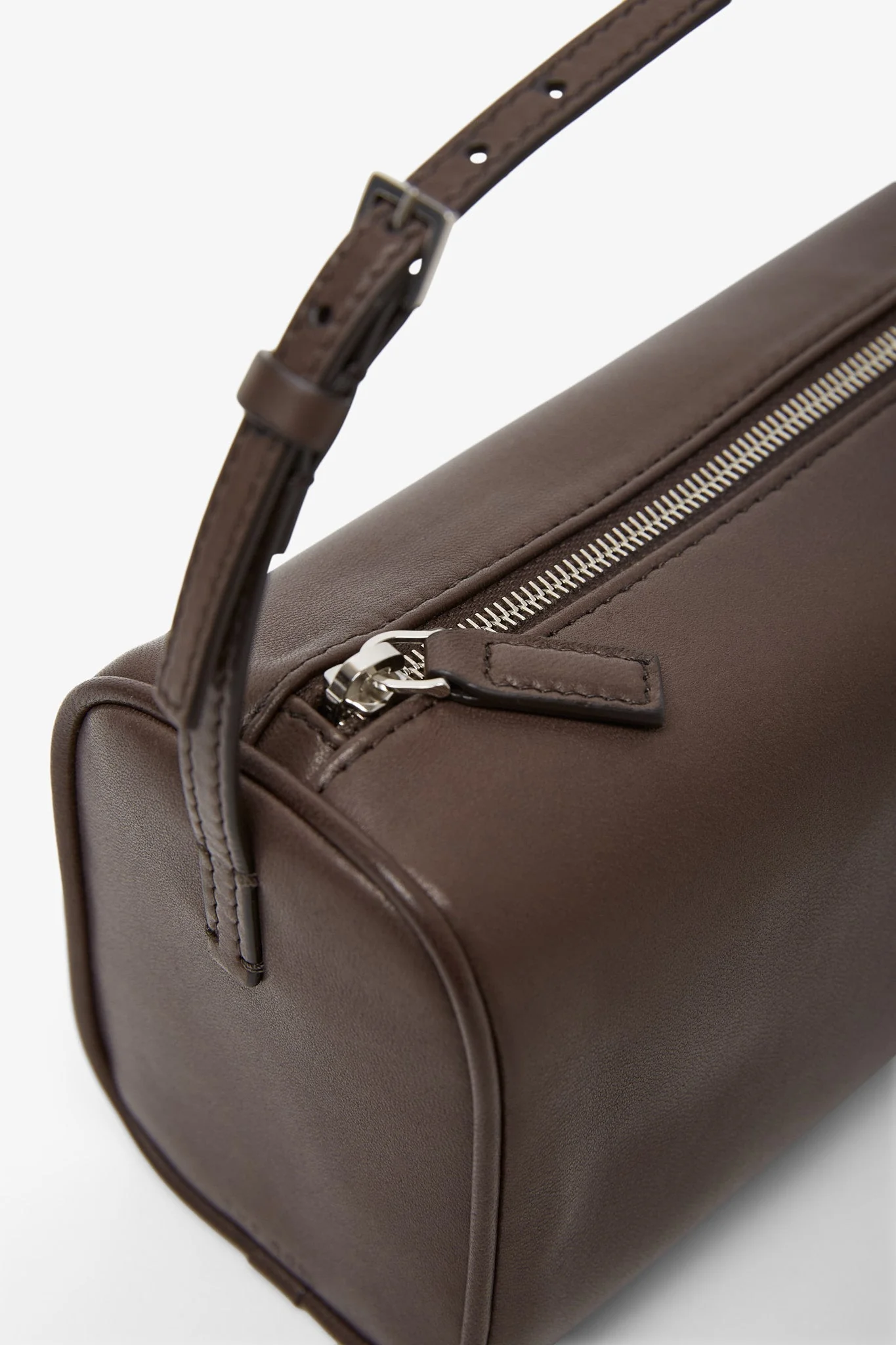90's bag dark khaki leather bag - Image 4