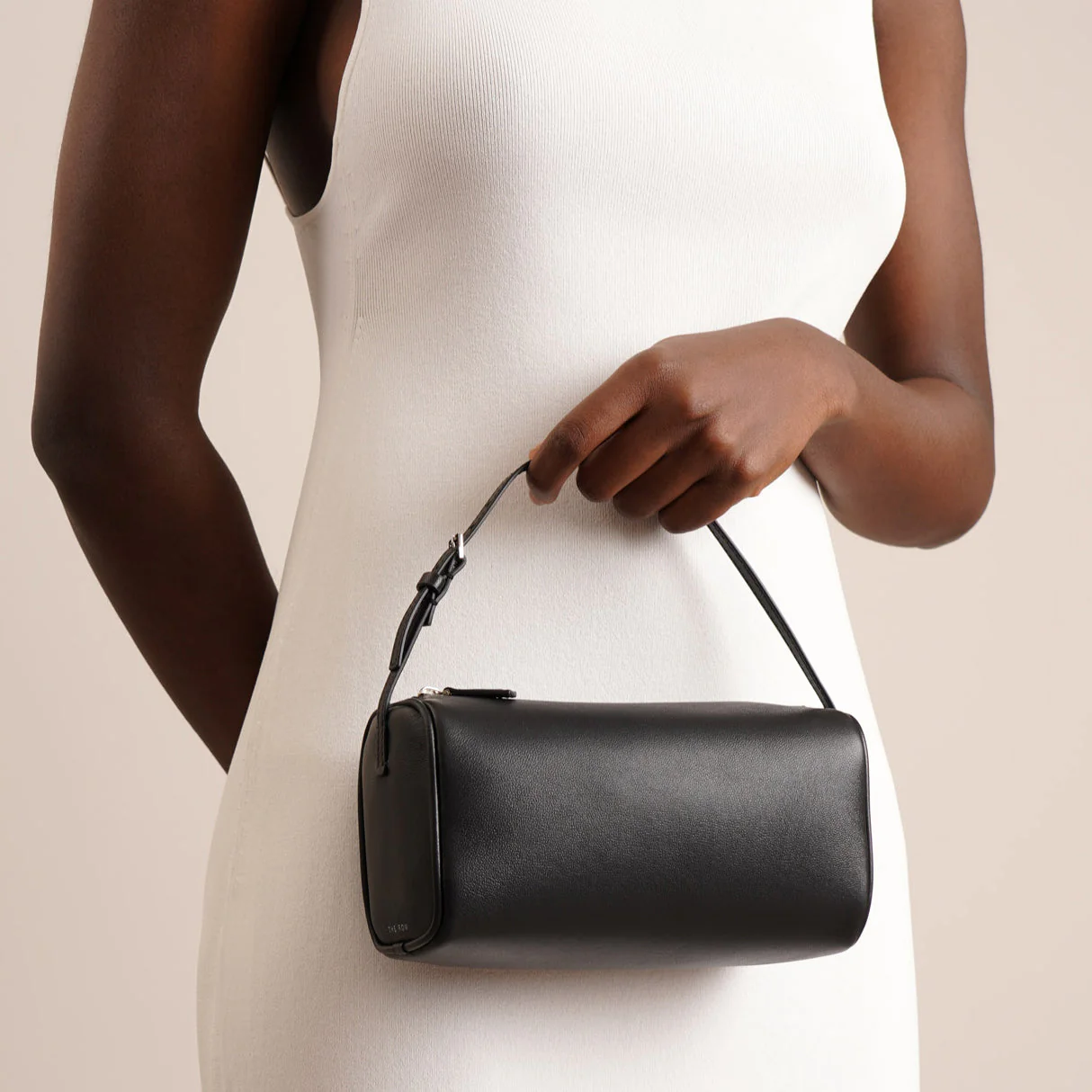 90's black leather bag - Image 6