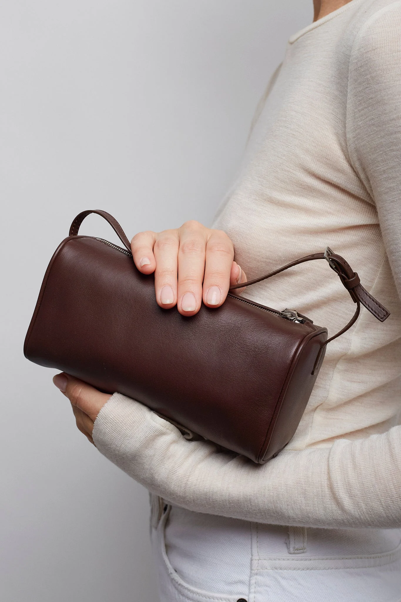 90'S brown leather bag - Image 5