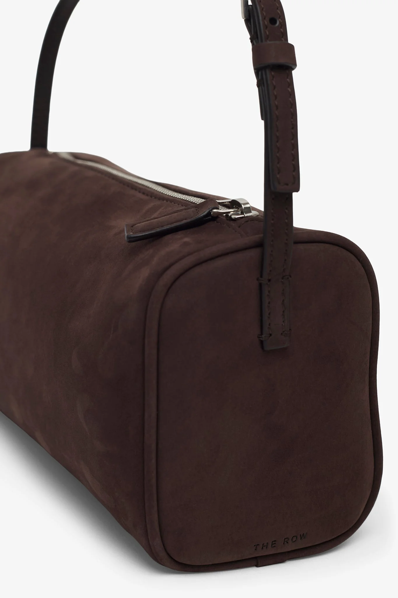 90's brown nubuck leather bag - Image 4