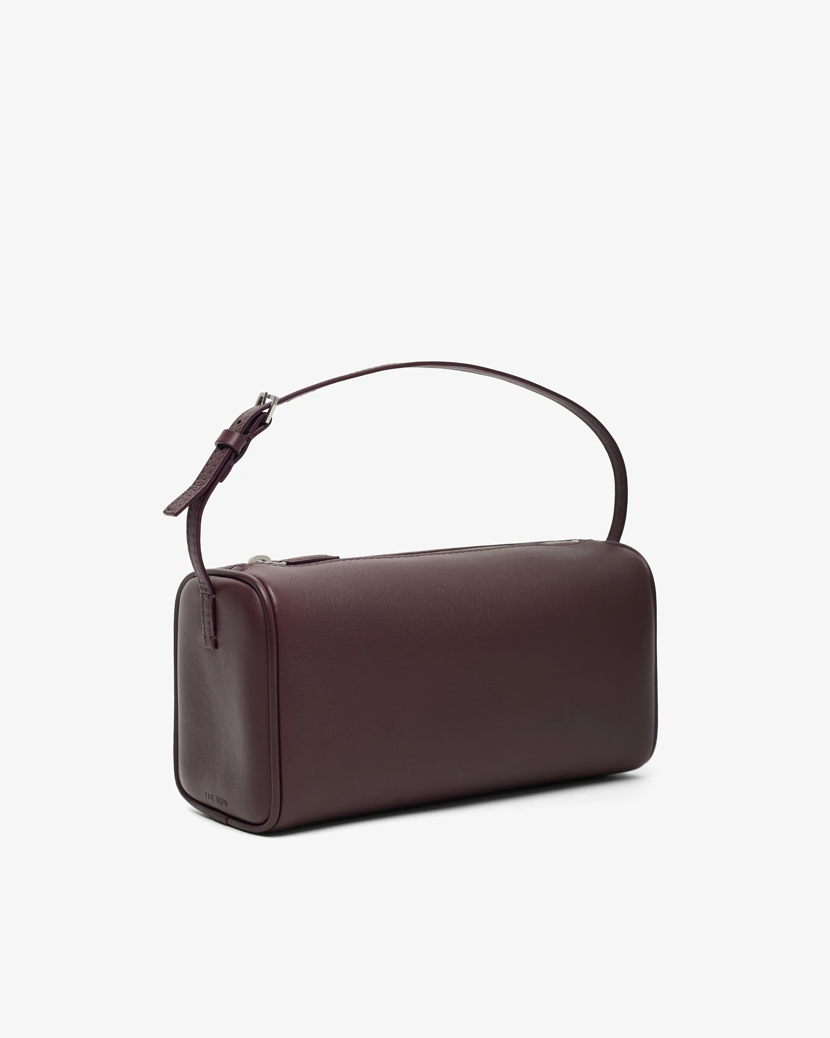 90's burgundy leather bag - Image 2