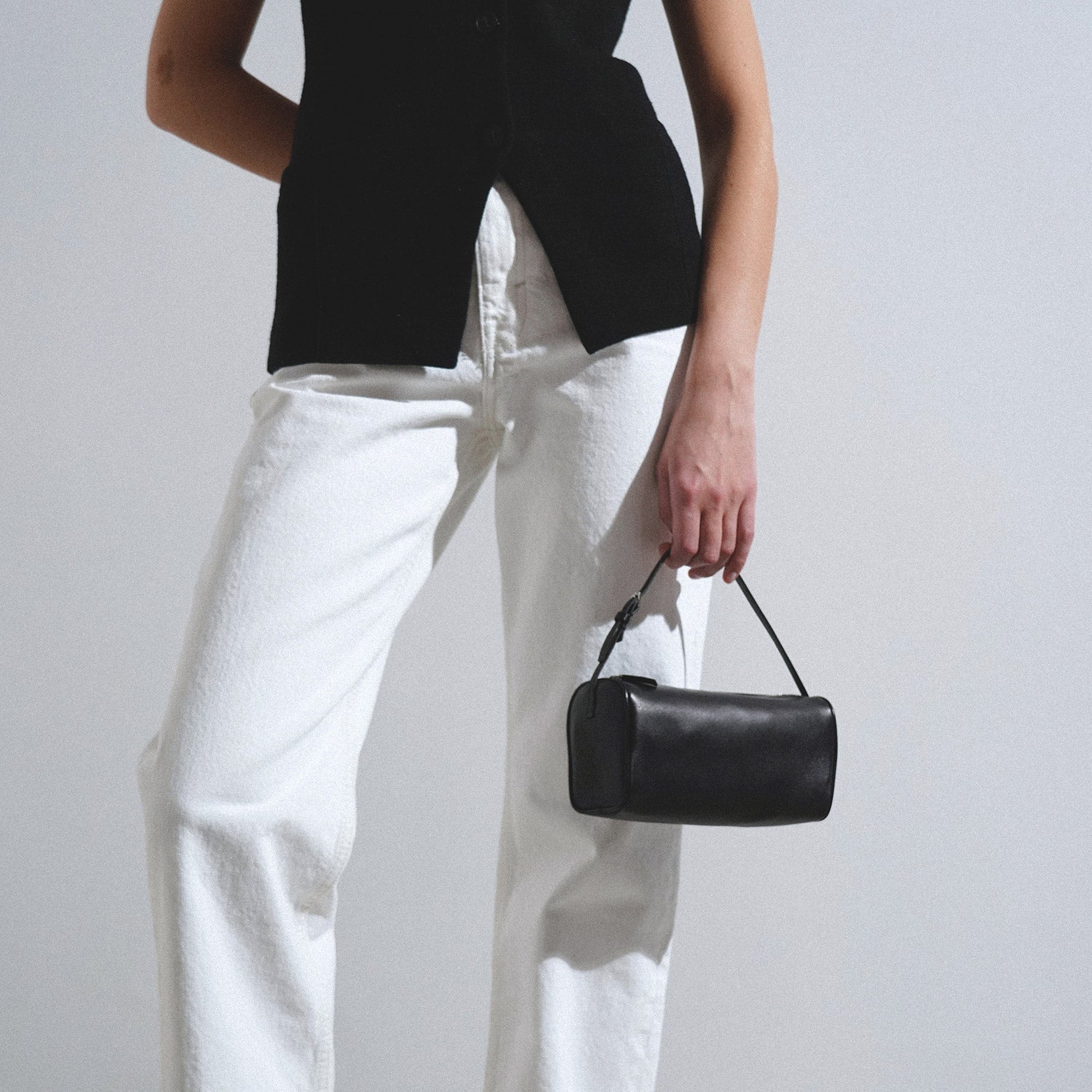 90'S dark brown leather bag - Image 6