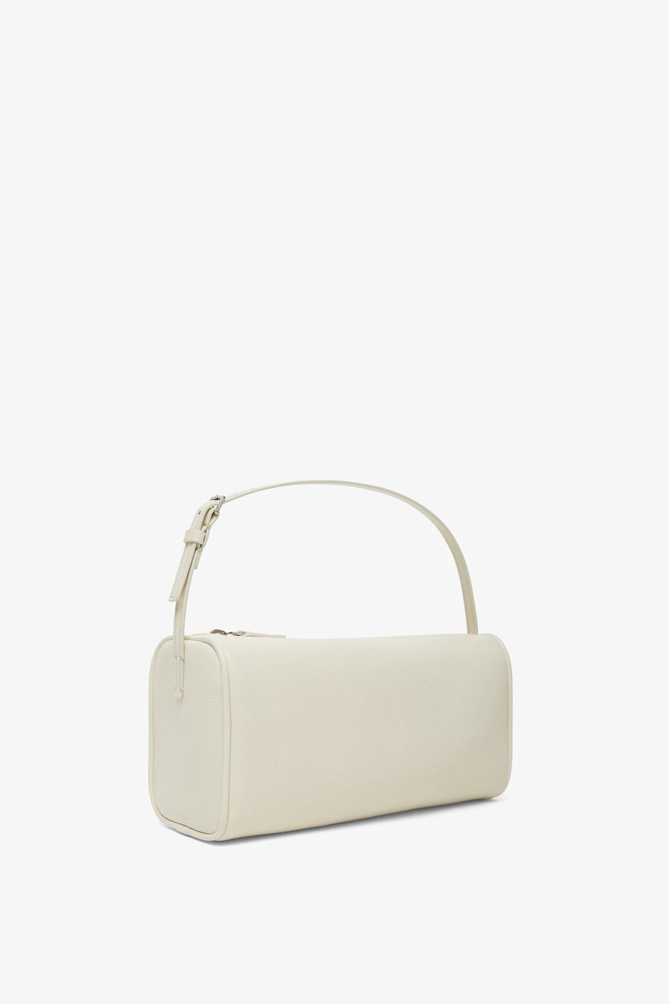 90's ivory small grain leather bag - Image 3