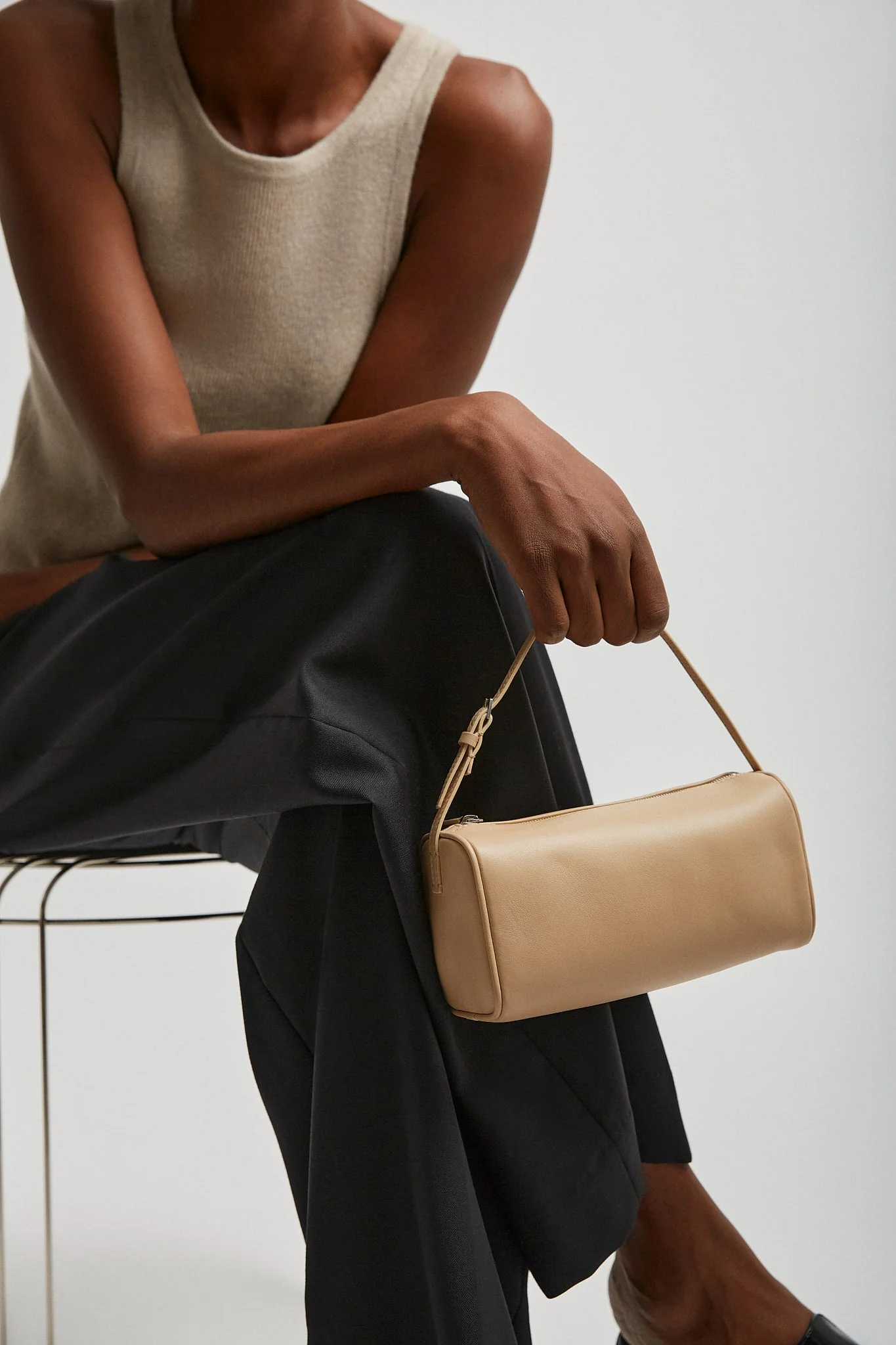90's sand leather bag - Image 2