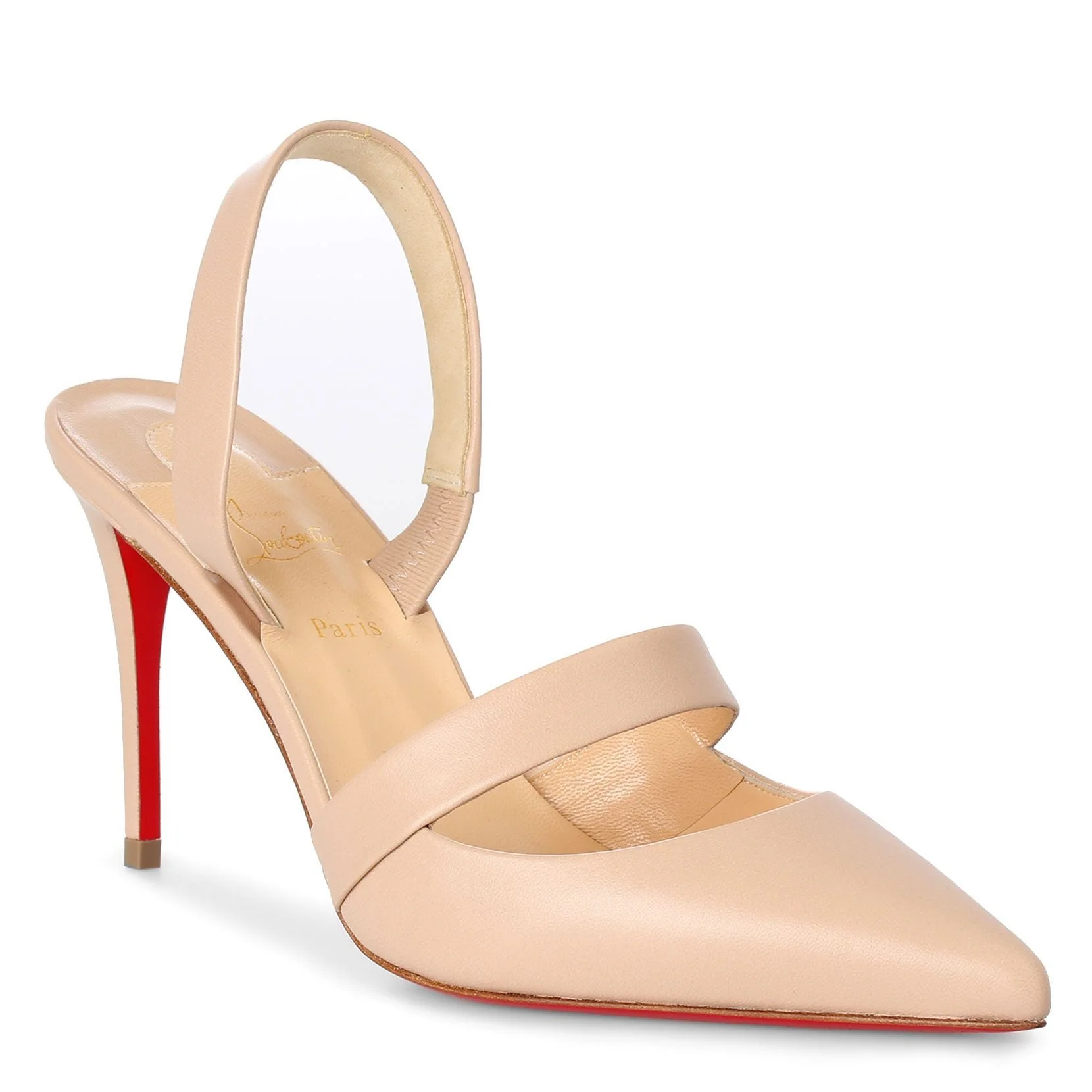 Actina 85 beige leather pumps - Image 2