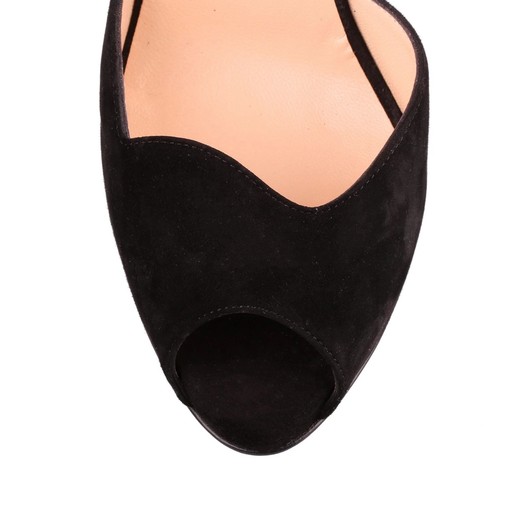 Aketata 120 black suede platform sandal - Image 4