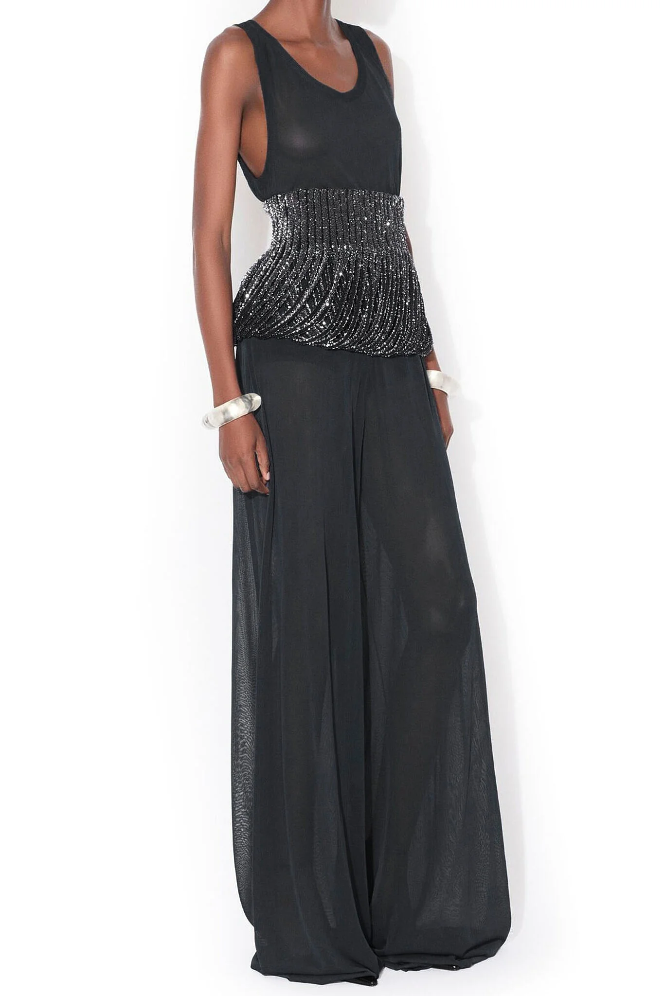 Alaia black fluid jumpsuit - Image 2