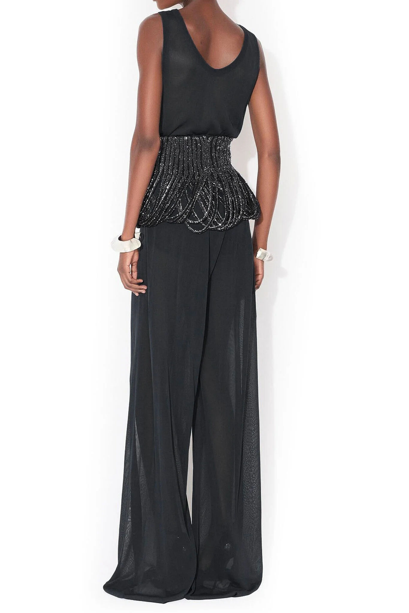 Alaia black fluid jumpsuit - Image 3