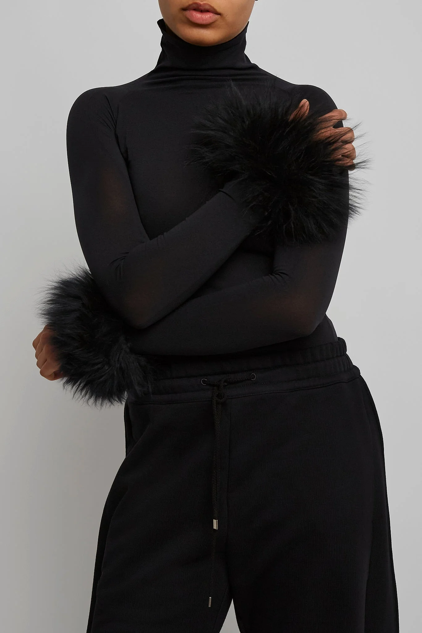 Alaia black knitted cuff body - Image 3