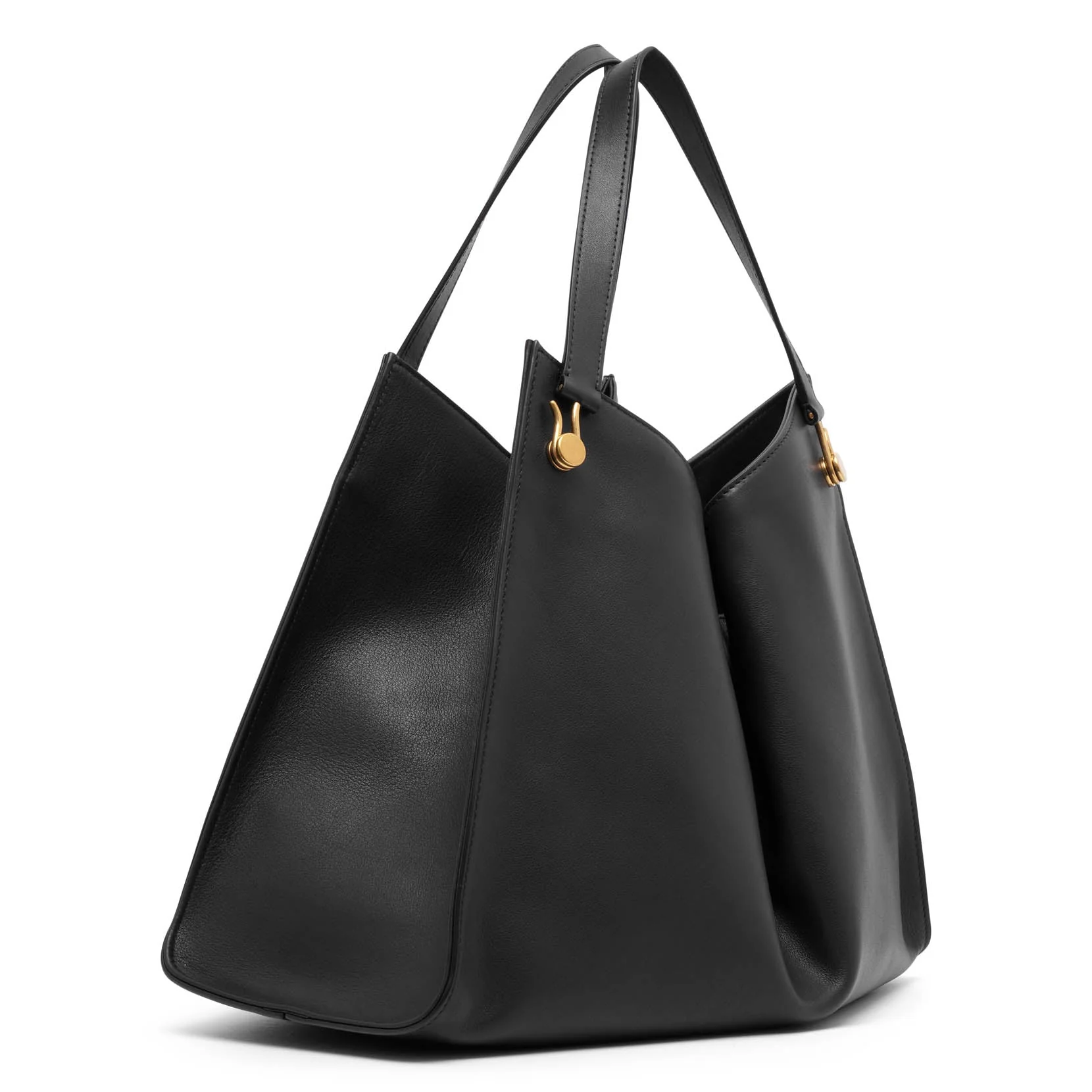Alexia black leather top handle bag - Image 3