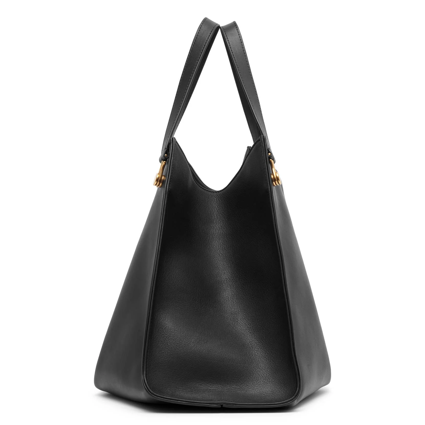 Alexia black leather top handle bag - Image 4