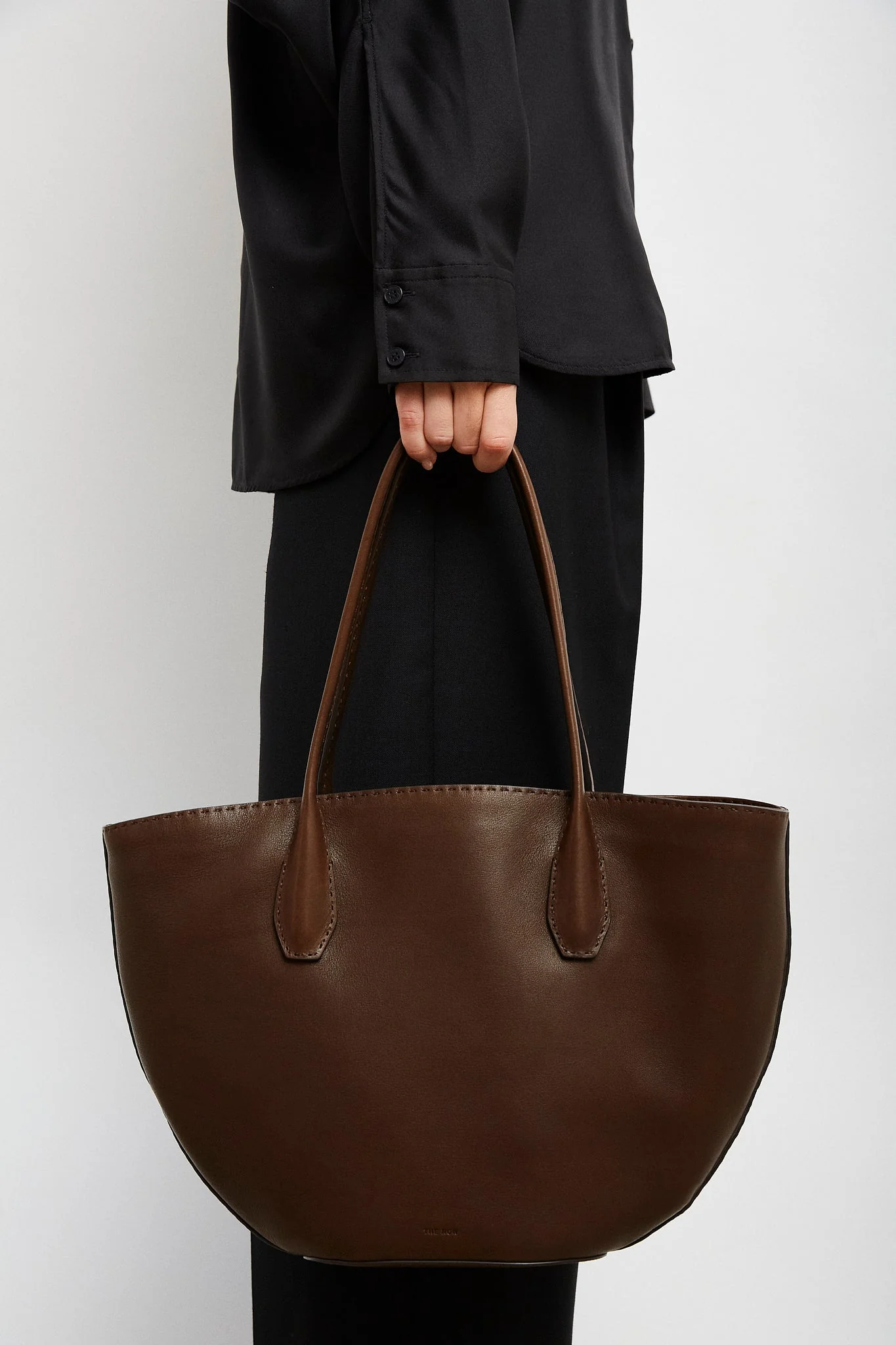 Alger brown leather tote bag - Image 6