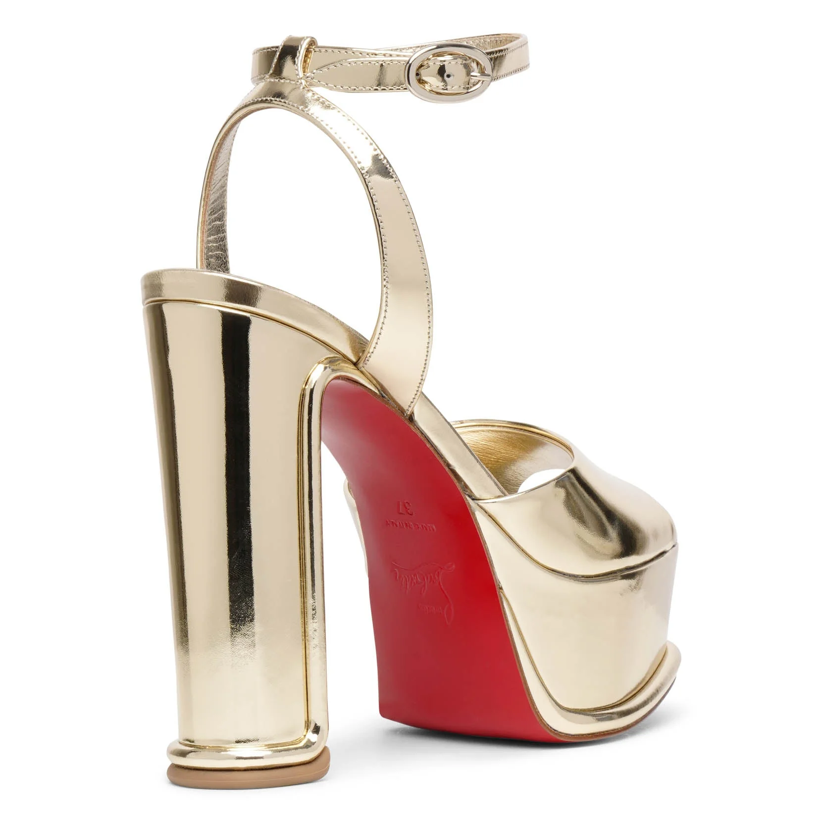 Amali Alta 130 metallic platform sandals - Image 4