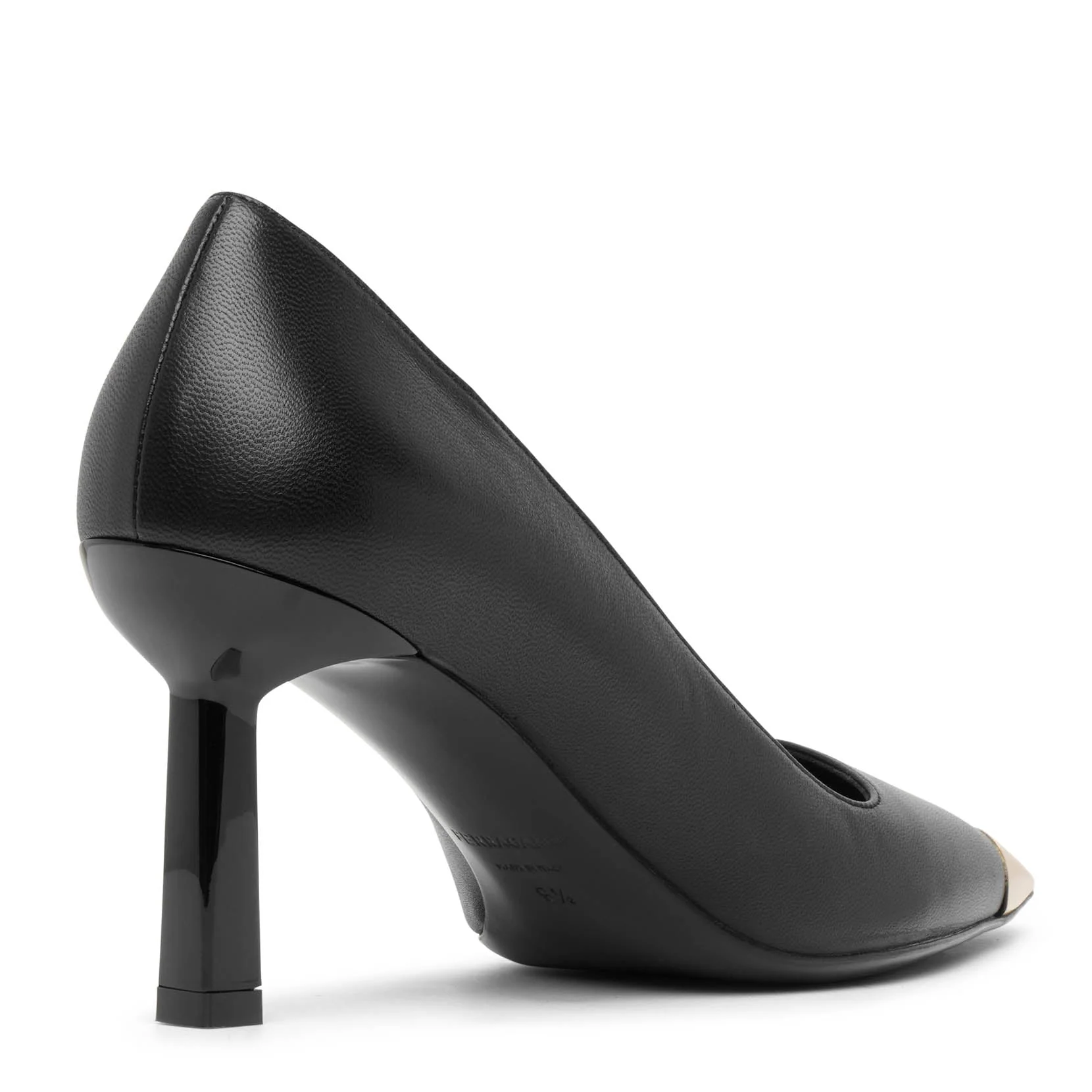 Amber 70 black leather pumps - Image 4