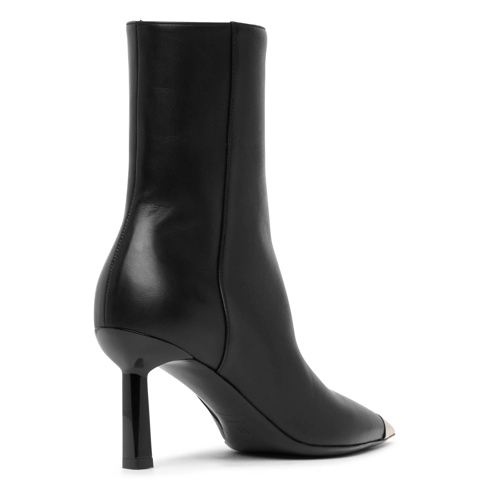 Amelia 70 black leather ankle boots - Image 4