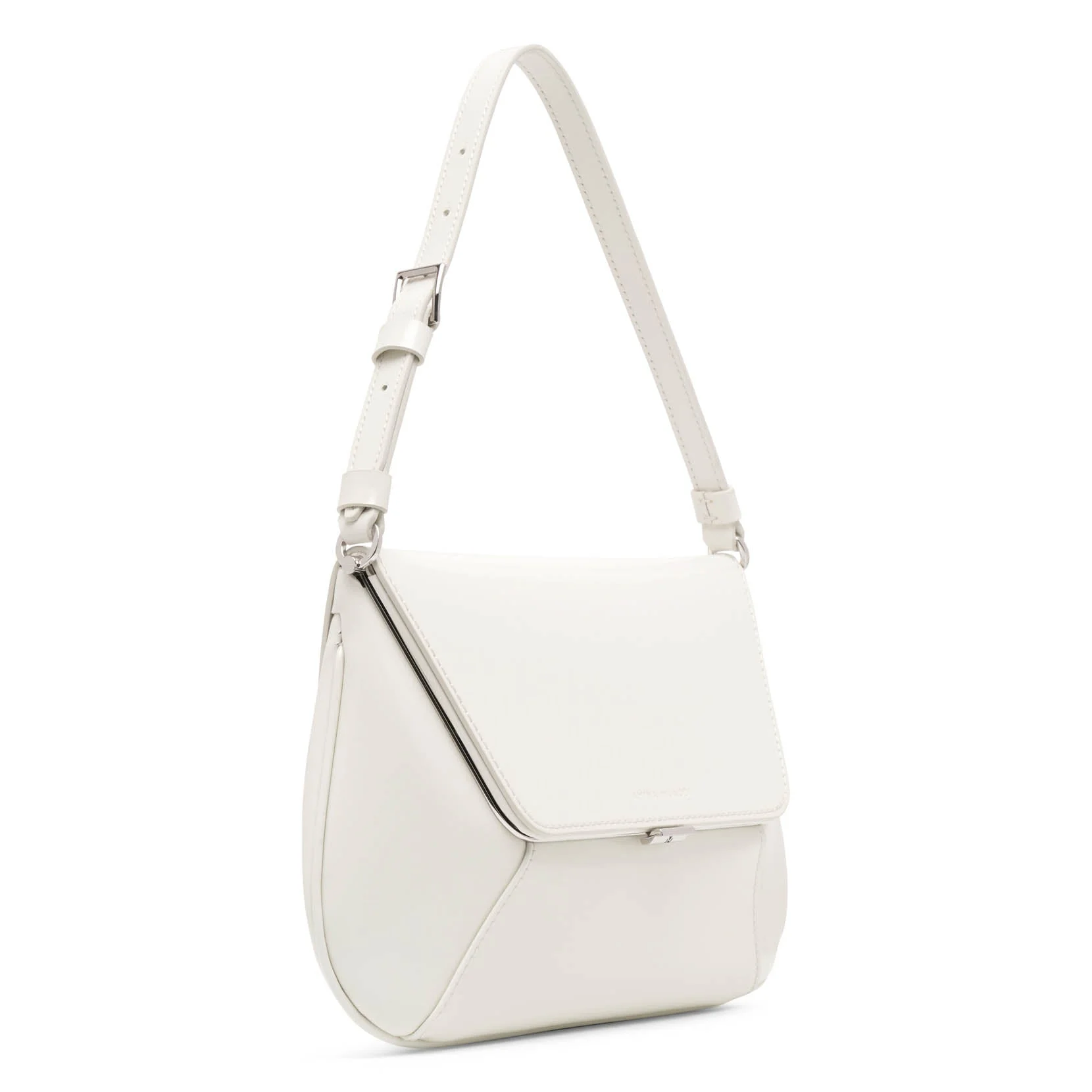 Ami Spazzolato white leather bag - Image 3