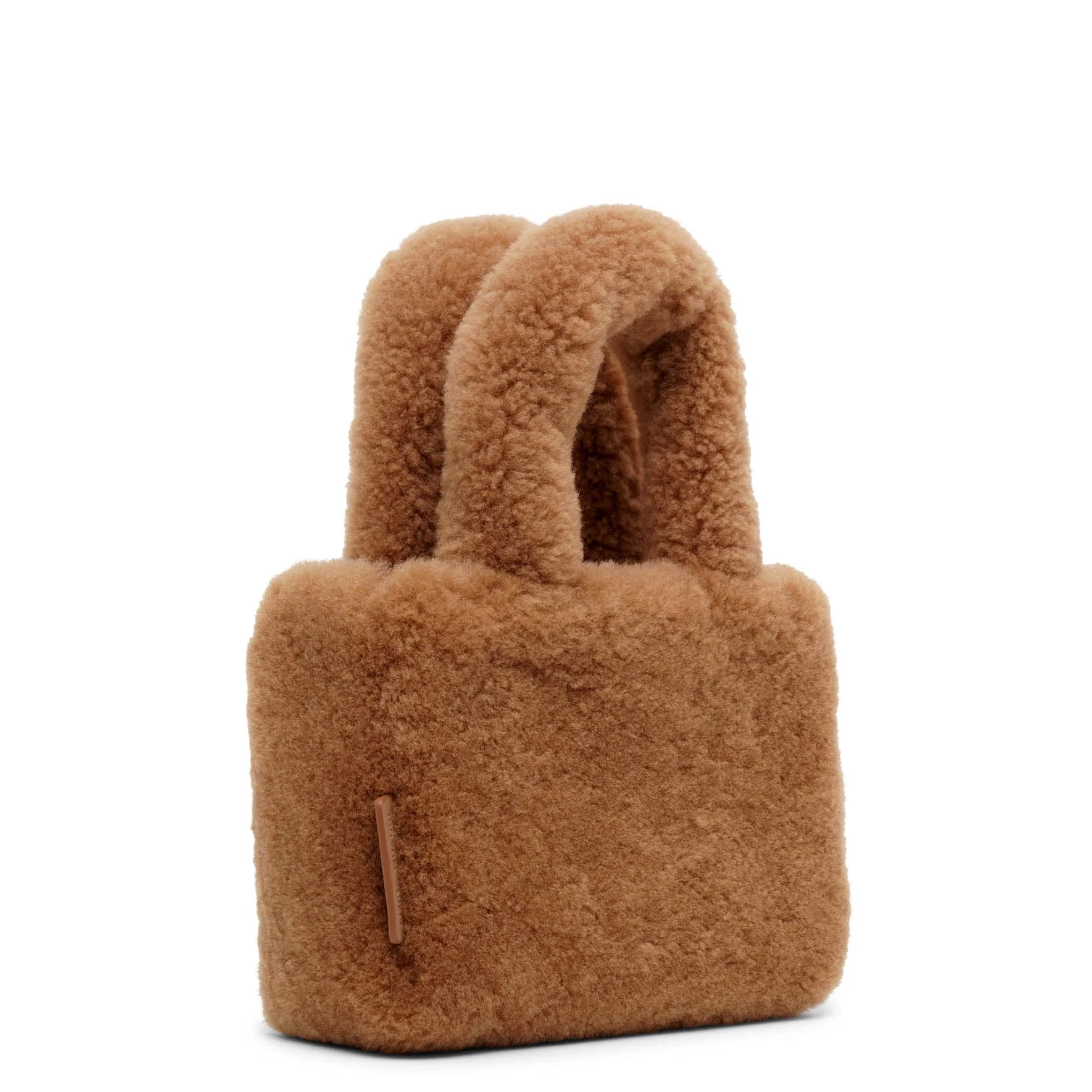 Amini Giuly brown shearling bag - Image 4