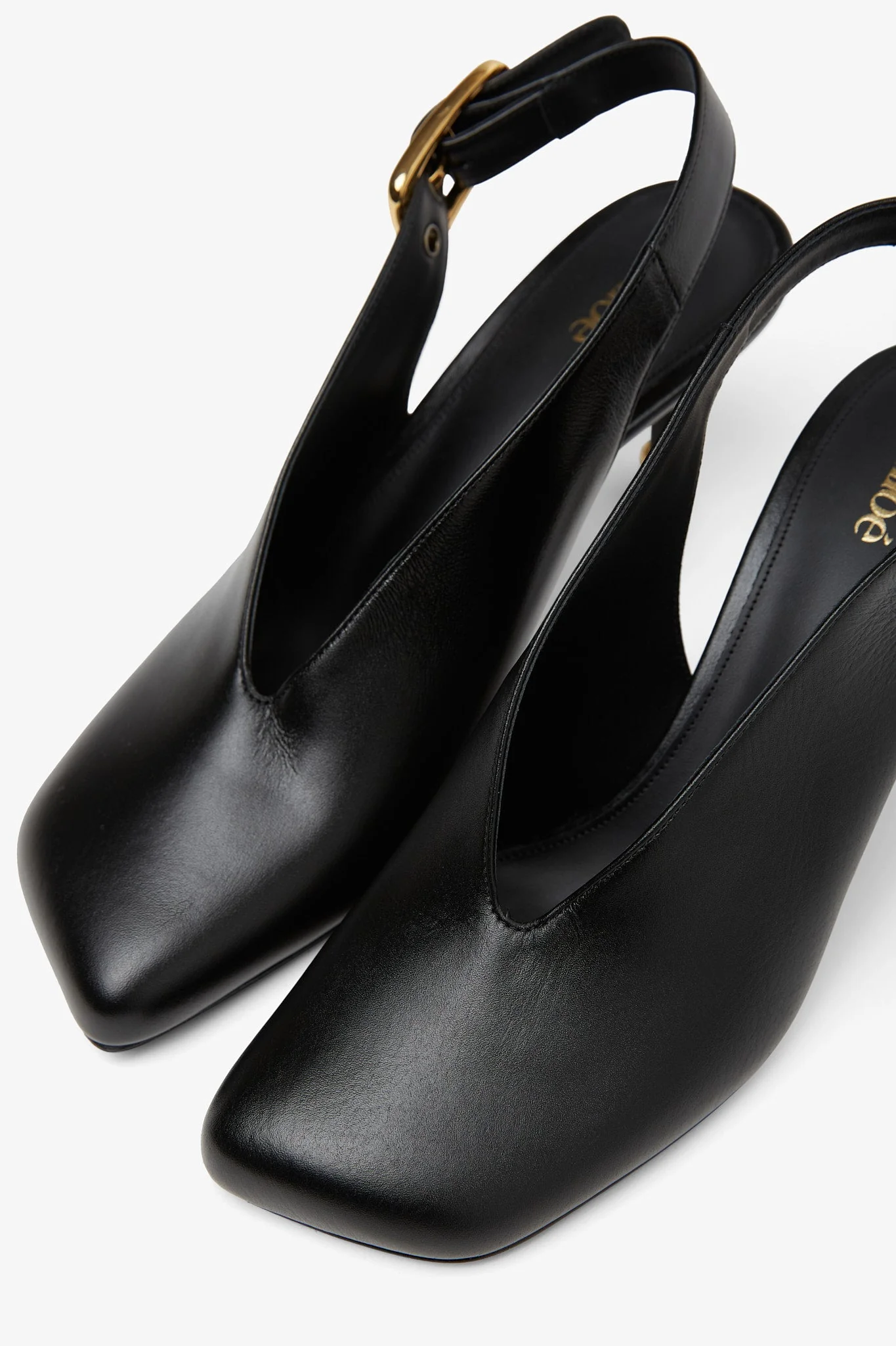 Andrea black slingback pumps - Image 4
