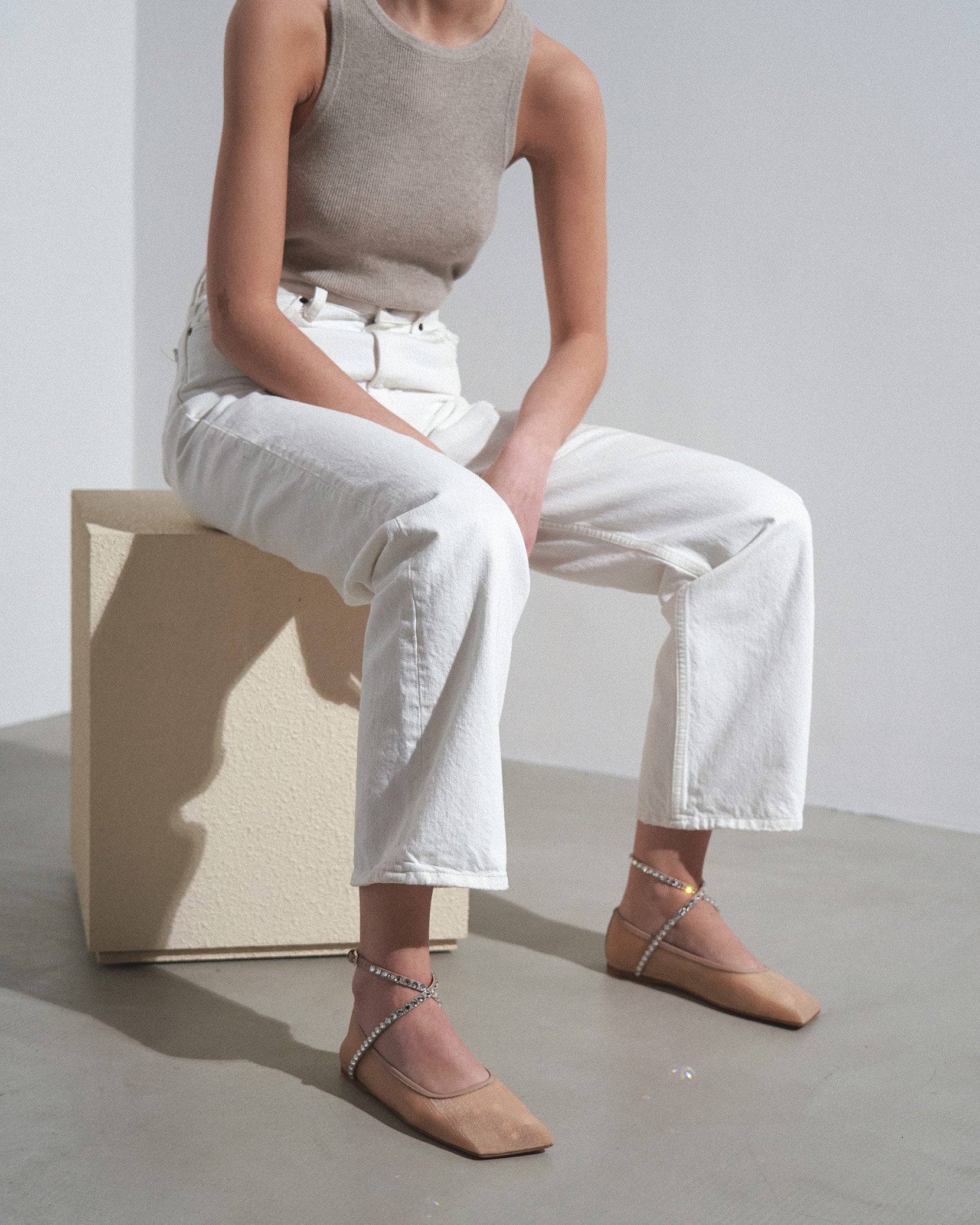 Ane mesh latte flats - Image 2