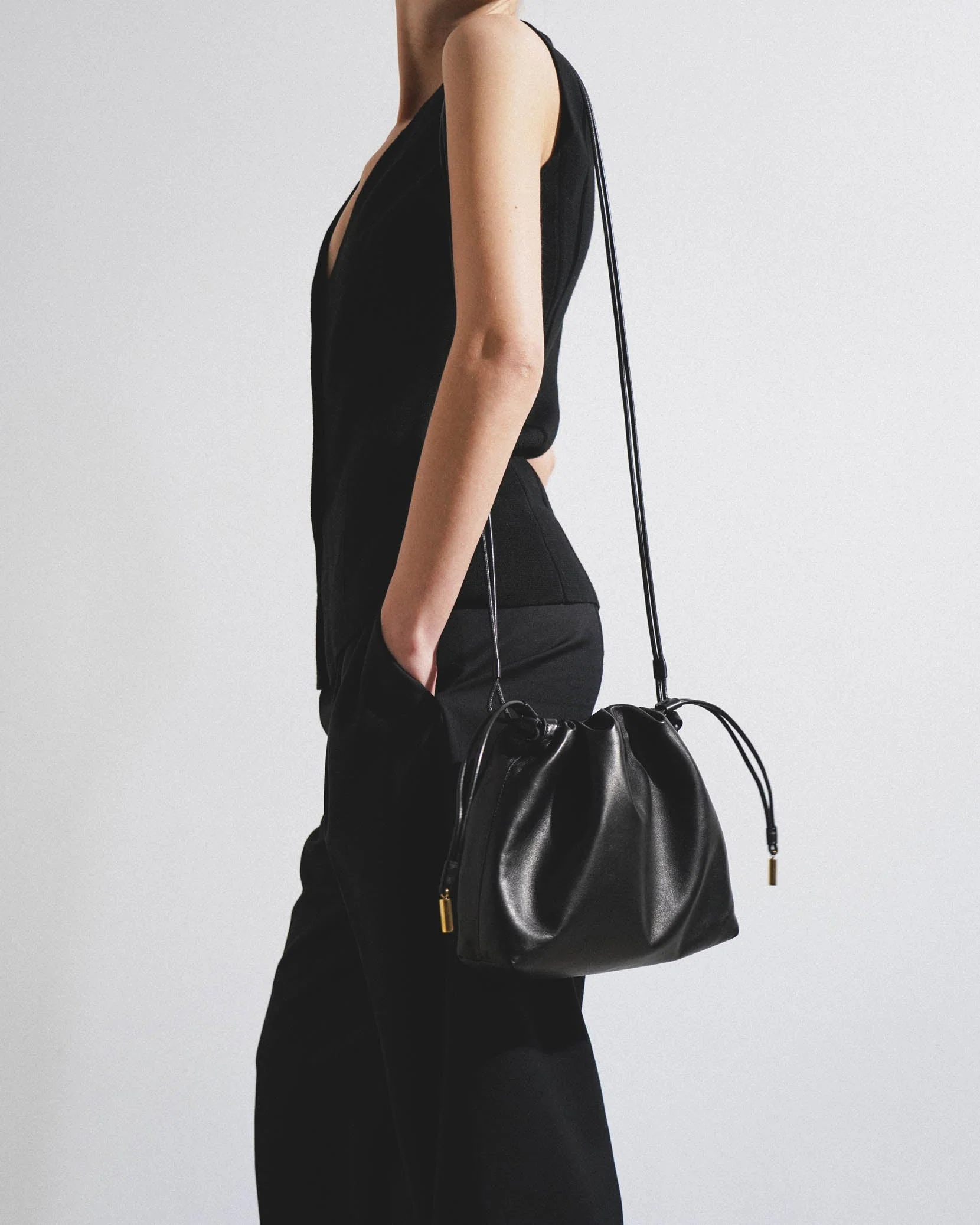 Angy black leather bag - Image 2