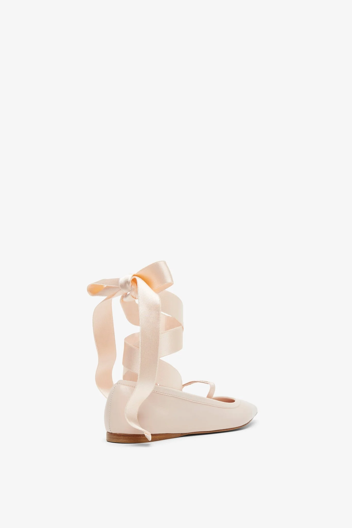 Ankle ribbon pink ballet flats - Image 3