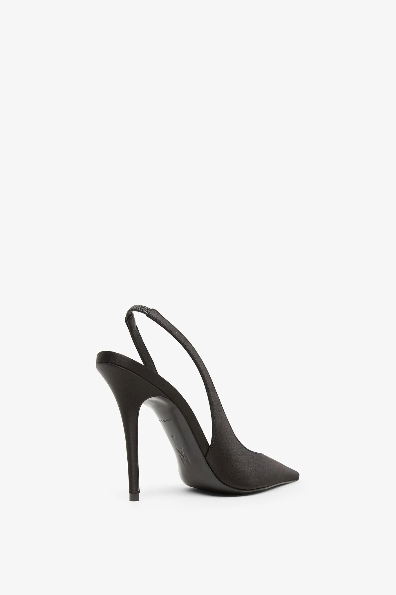 Anok 105 black satin slingback pumps - Image 2