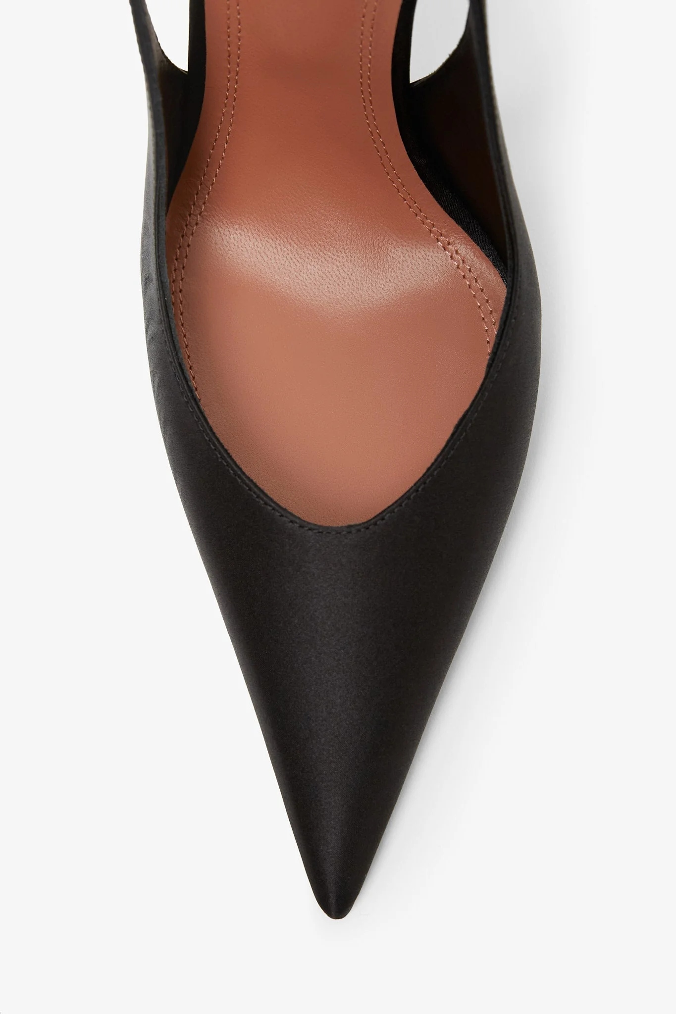 Anok 105 black satin slingback pumps - Image 4