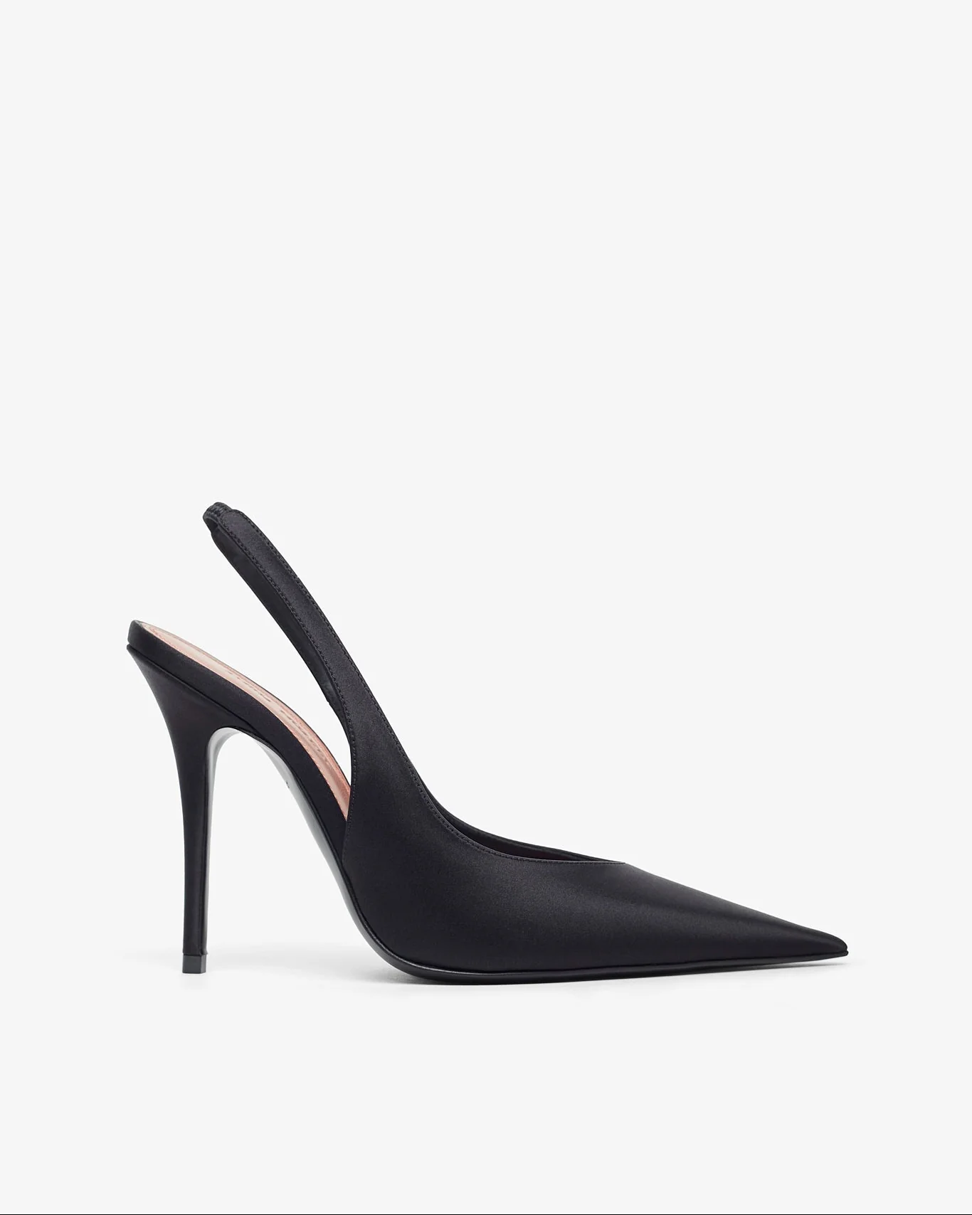 Anok Sling 105 black satin pumps