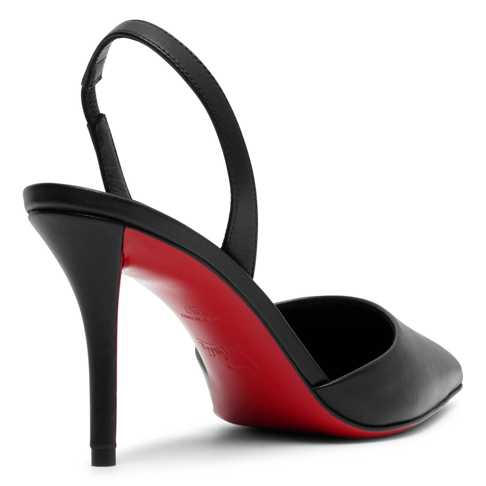 Apostropha 80 black leather slingbacks - Image 4