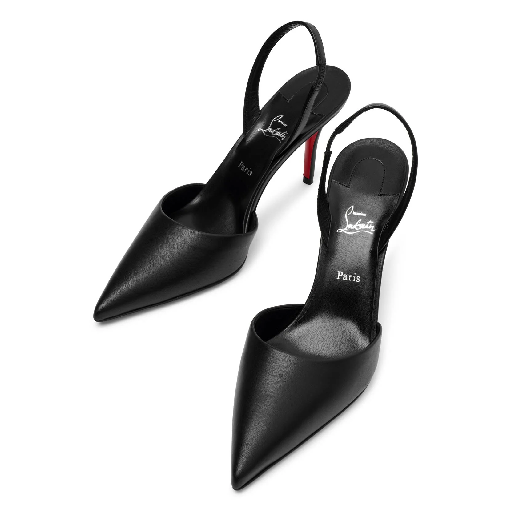 Apostropha 80 black leather slingbacks - Image 5