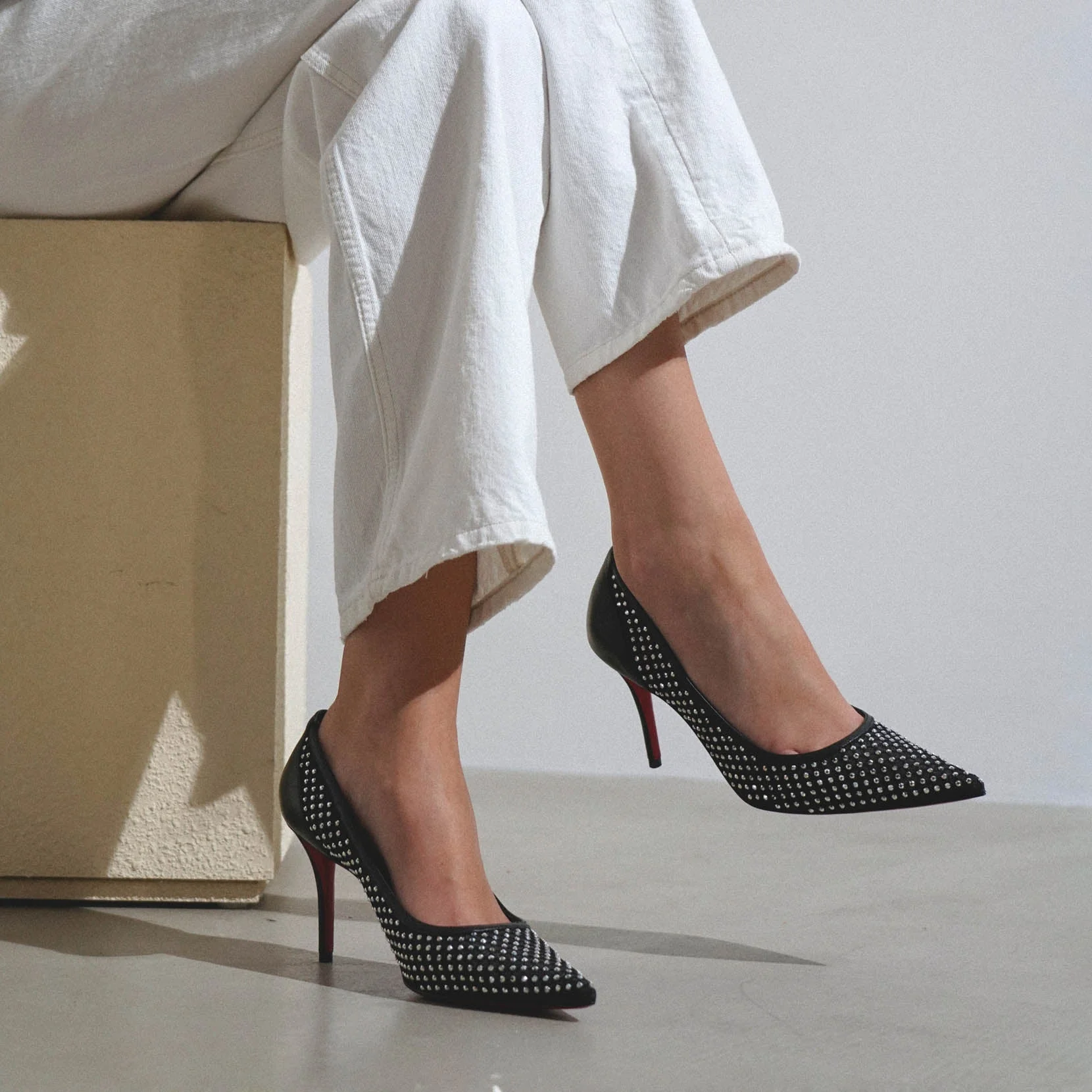 Apostropha 80 black mesh pumps - Image 6