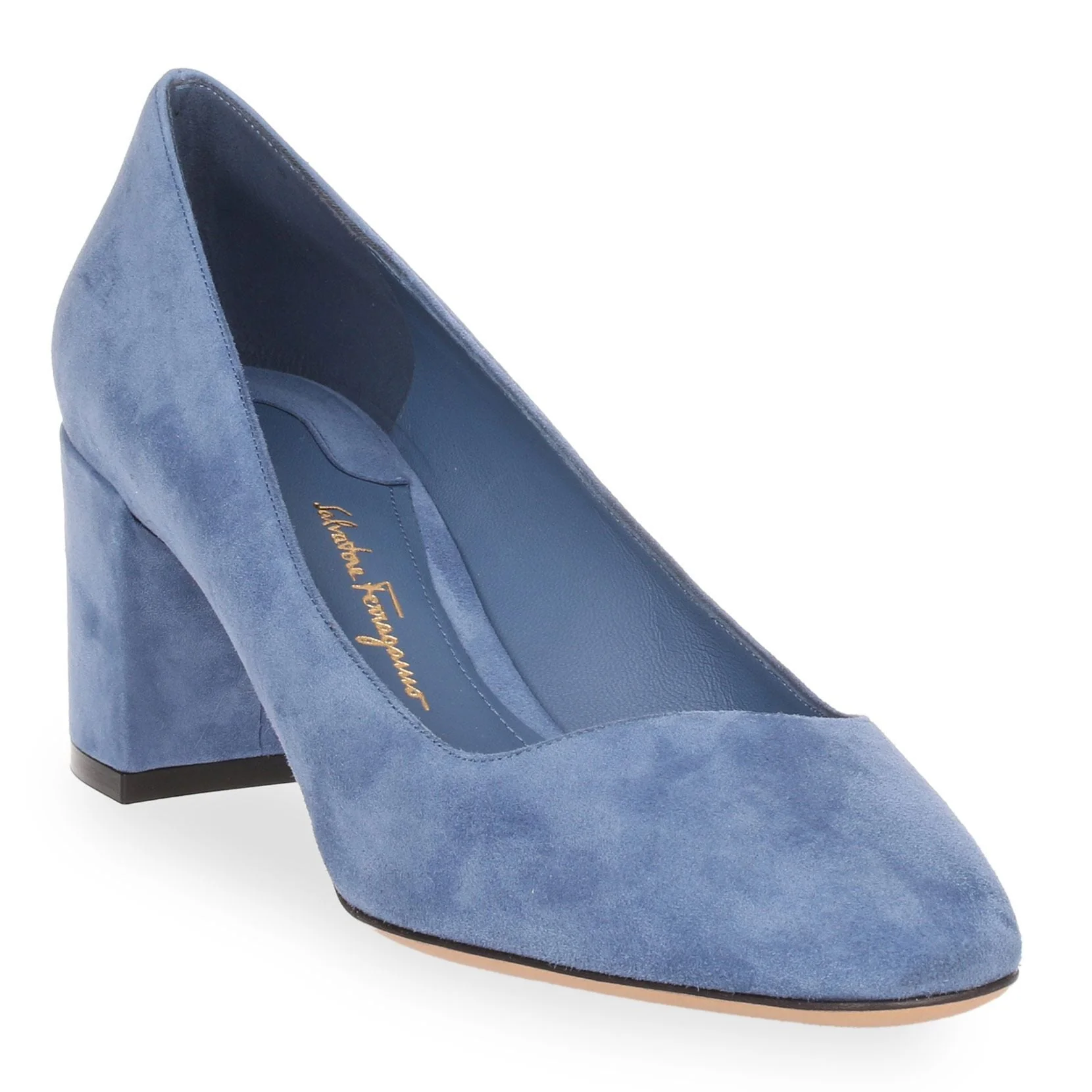 Arezzo 55 blue suede pump - Image 2