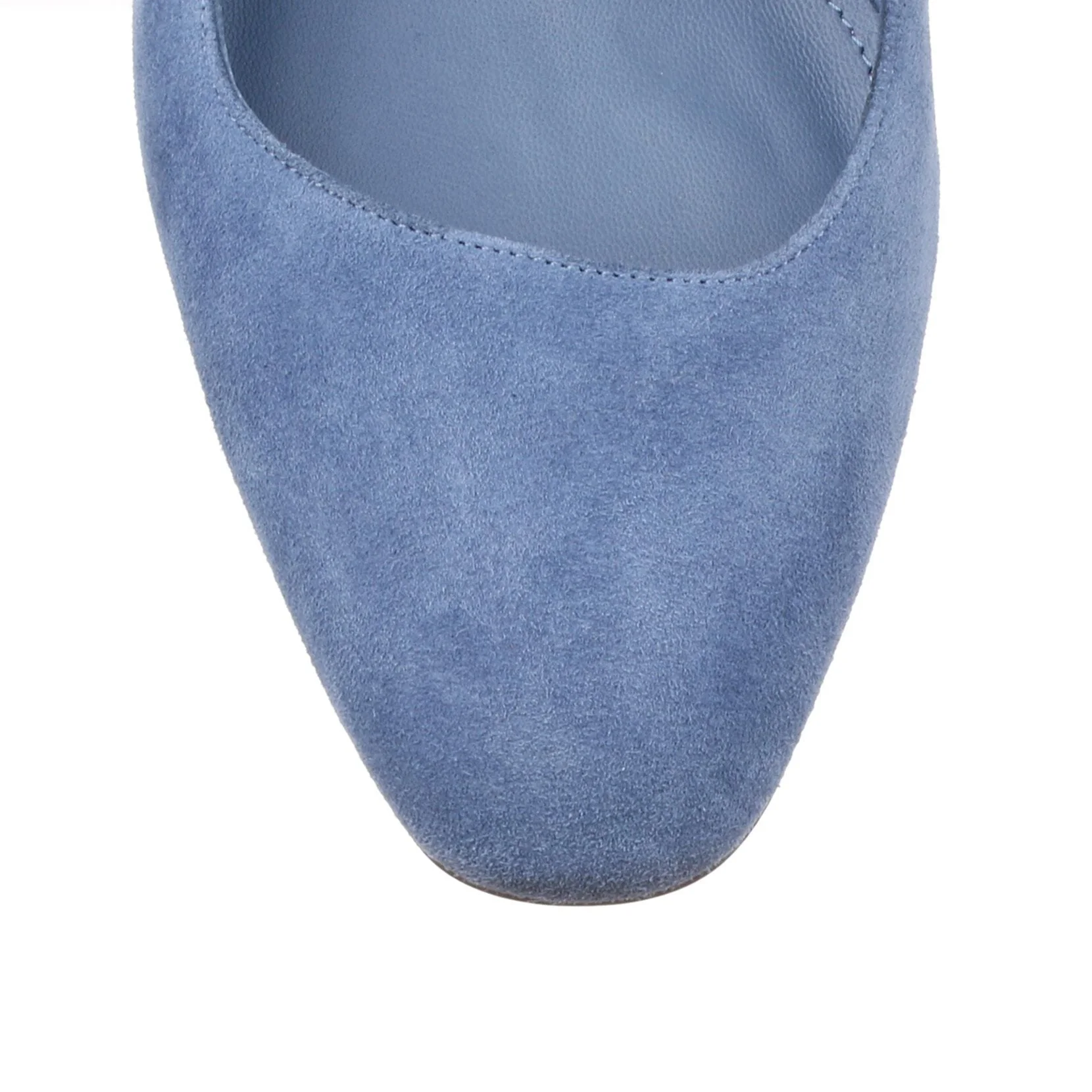 Arezzo 55 blue suede pump - Image 4