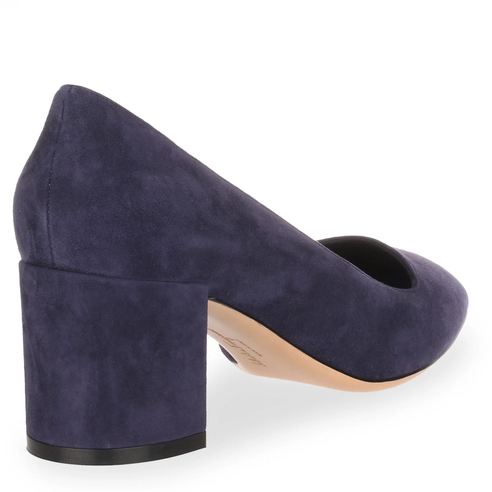 Arezzo 55 navy suede pump - Image 3