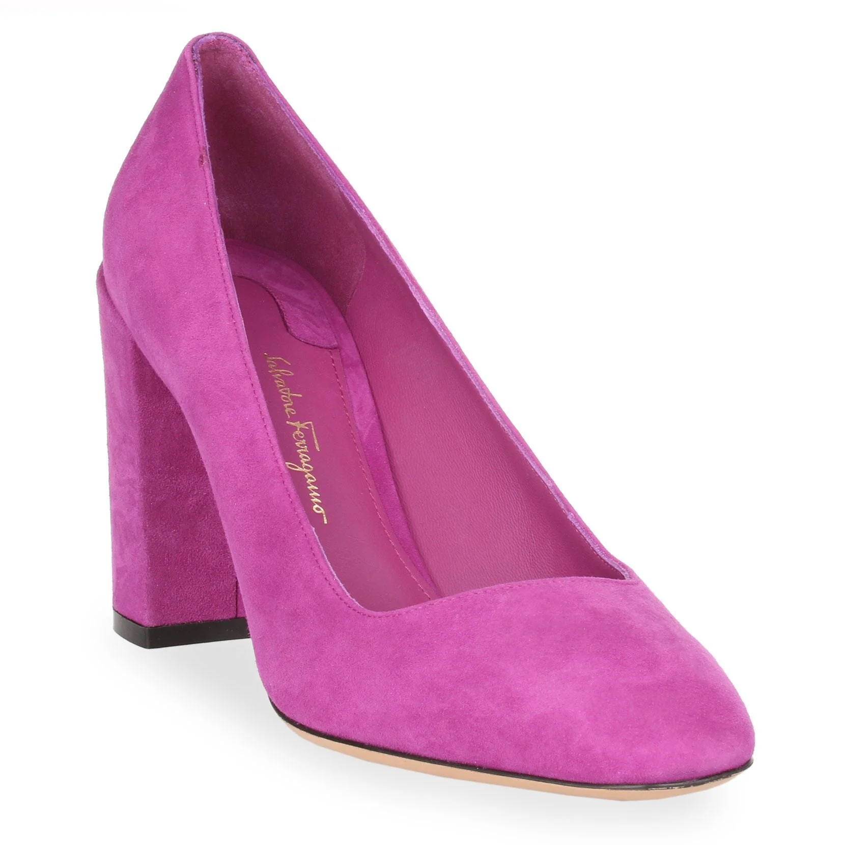 Arezzo 85 pink suede pump - Image 2