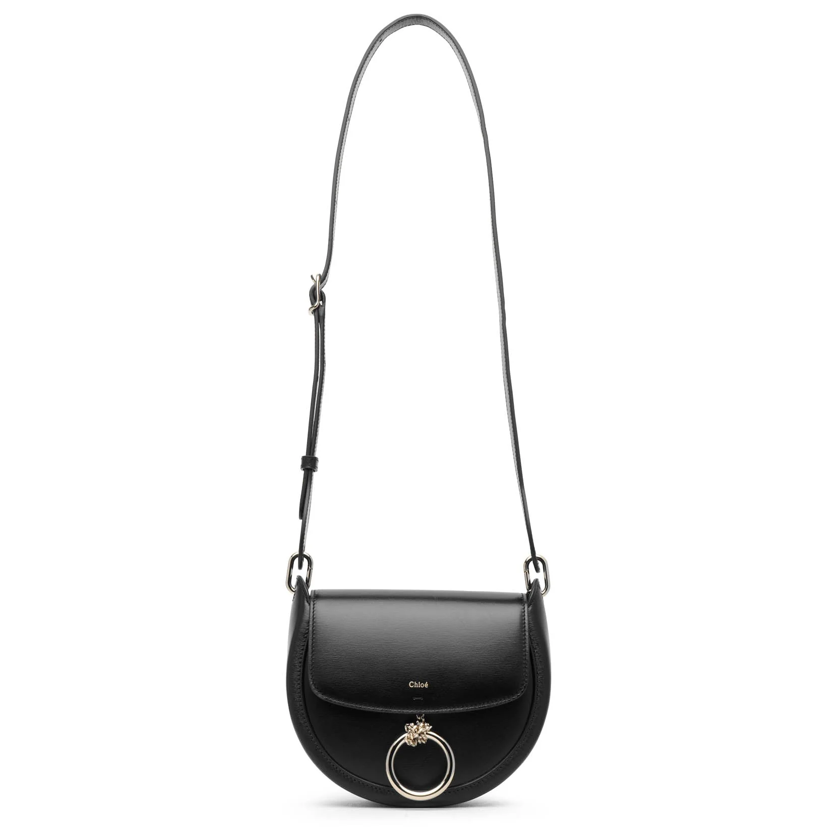 Arlene black leather crossbody bag