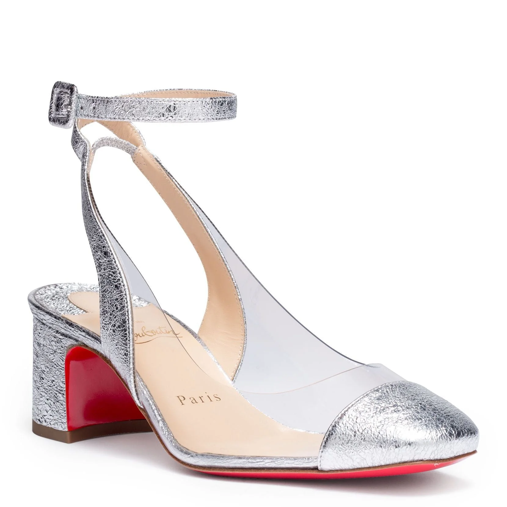 Asticocotte 55 silver patent leather pumps - Image 2