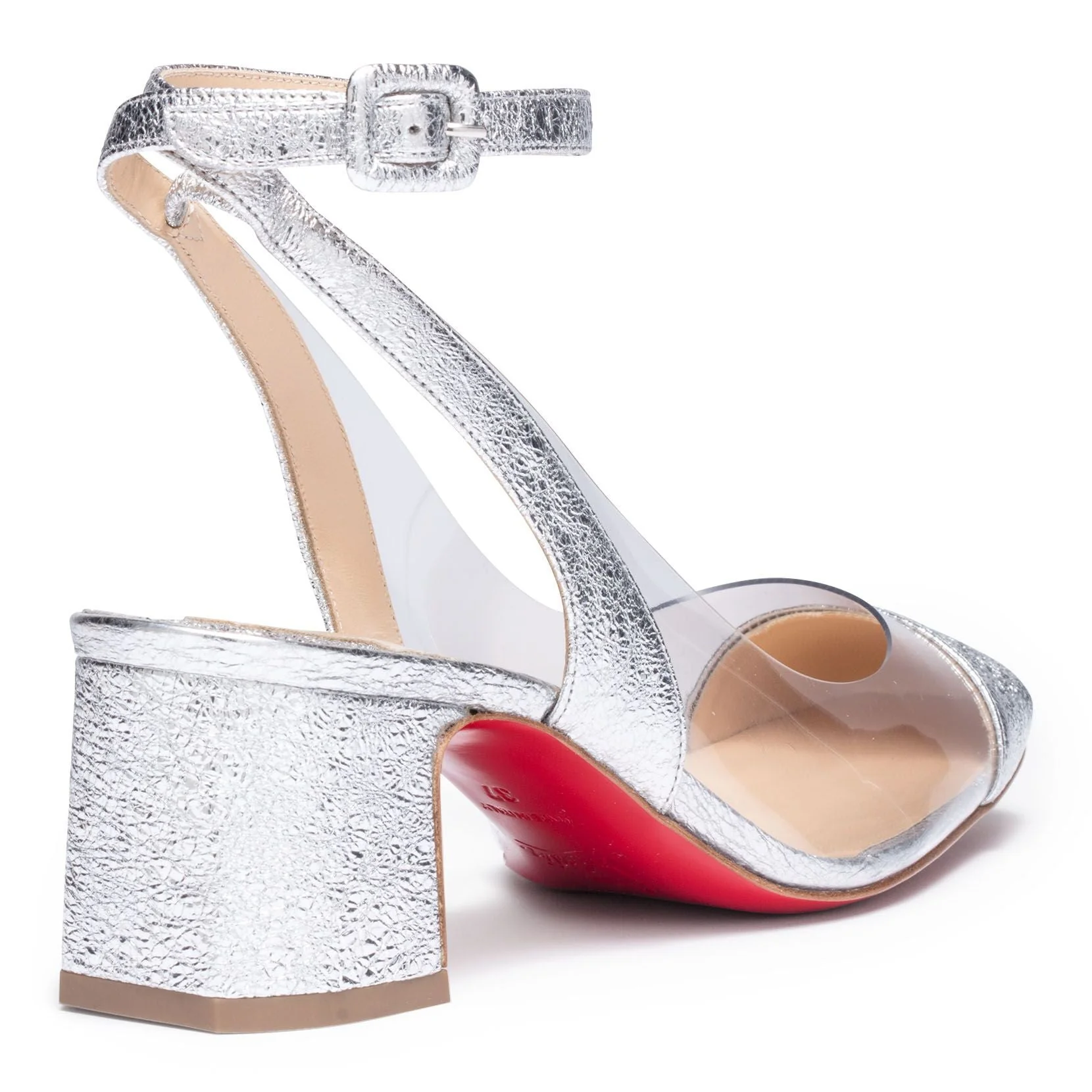 Asticocotte 55 silver patent leather pumps - Image 3
