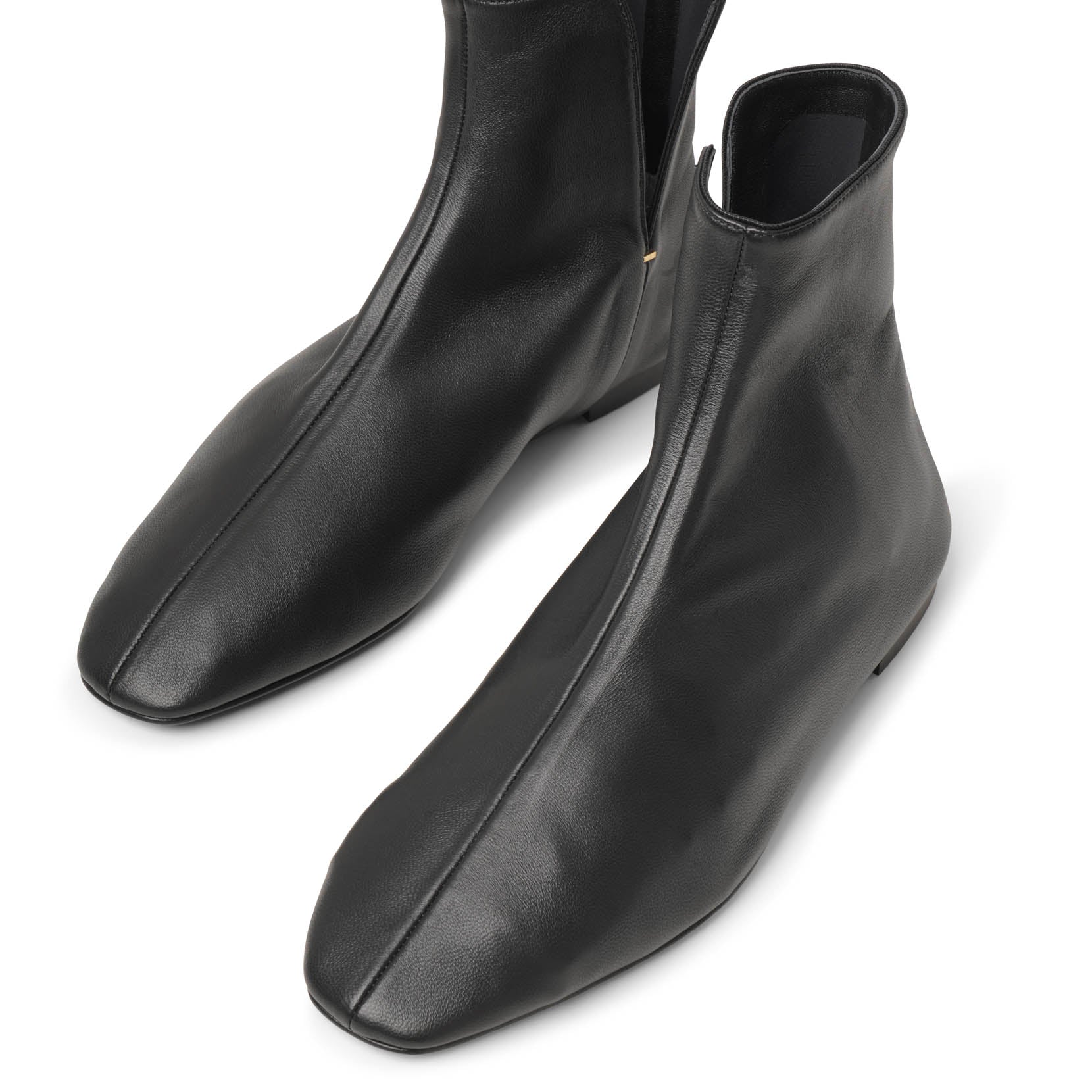 Ava black leather boots - Image 6
