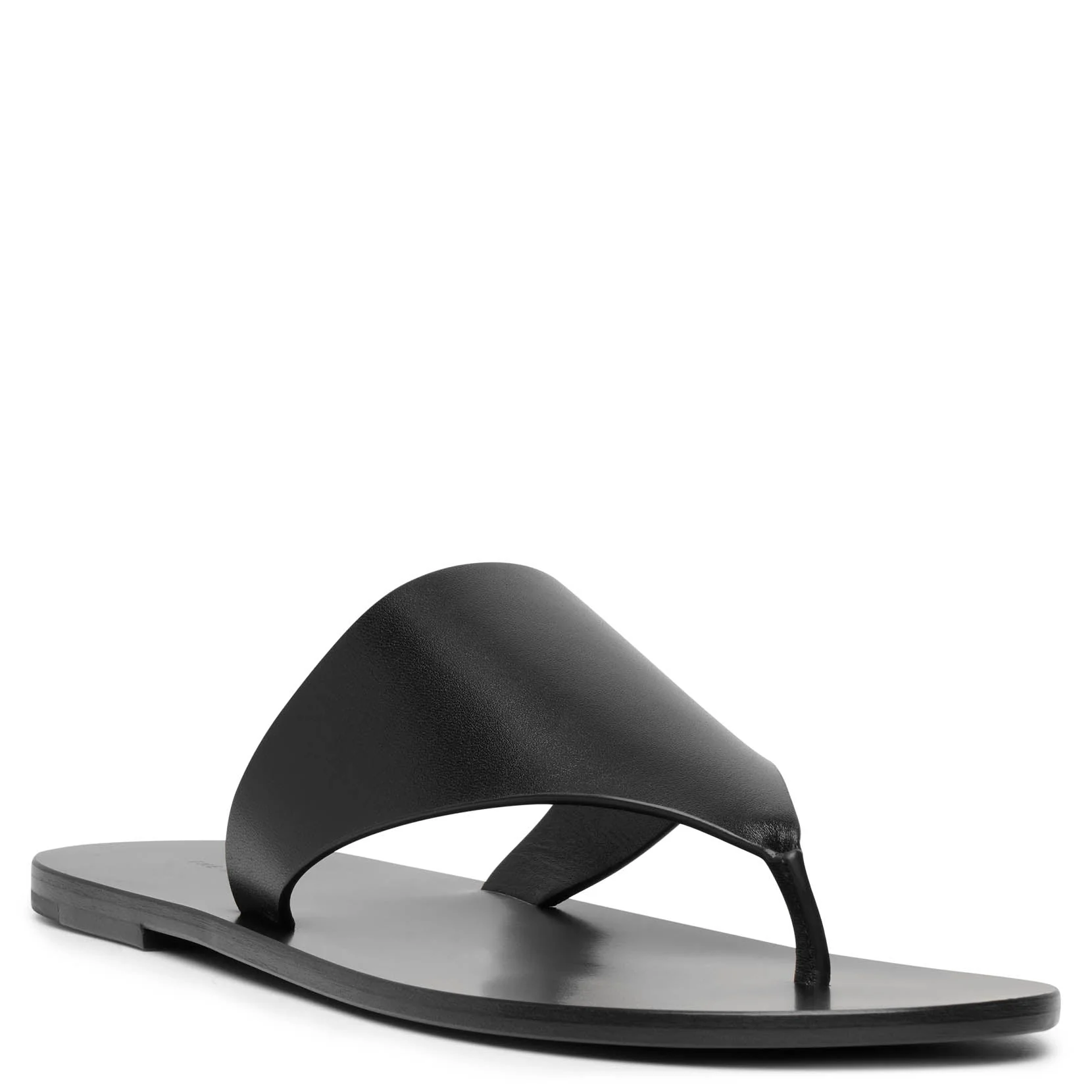 Avery black leather thong sandals - Image 3