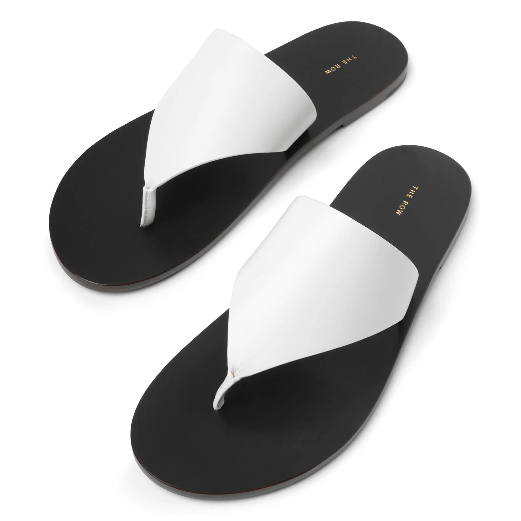 Avery white leather thong sandals - Image 5