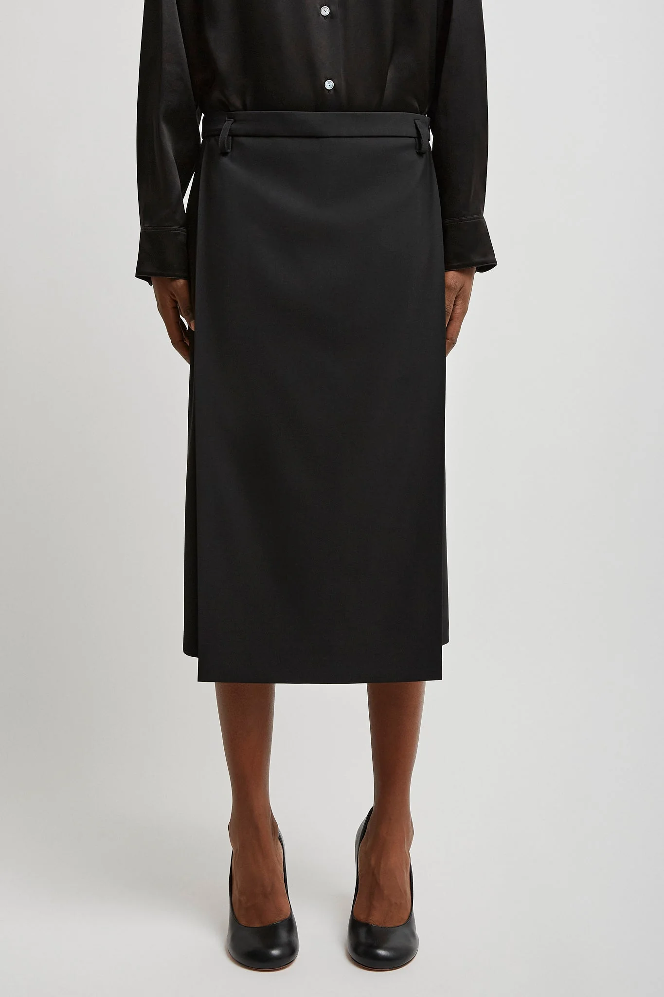 Azarion black wool skirt - Image 2