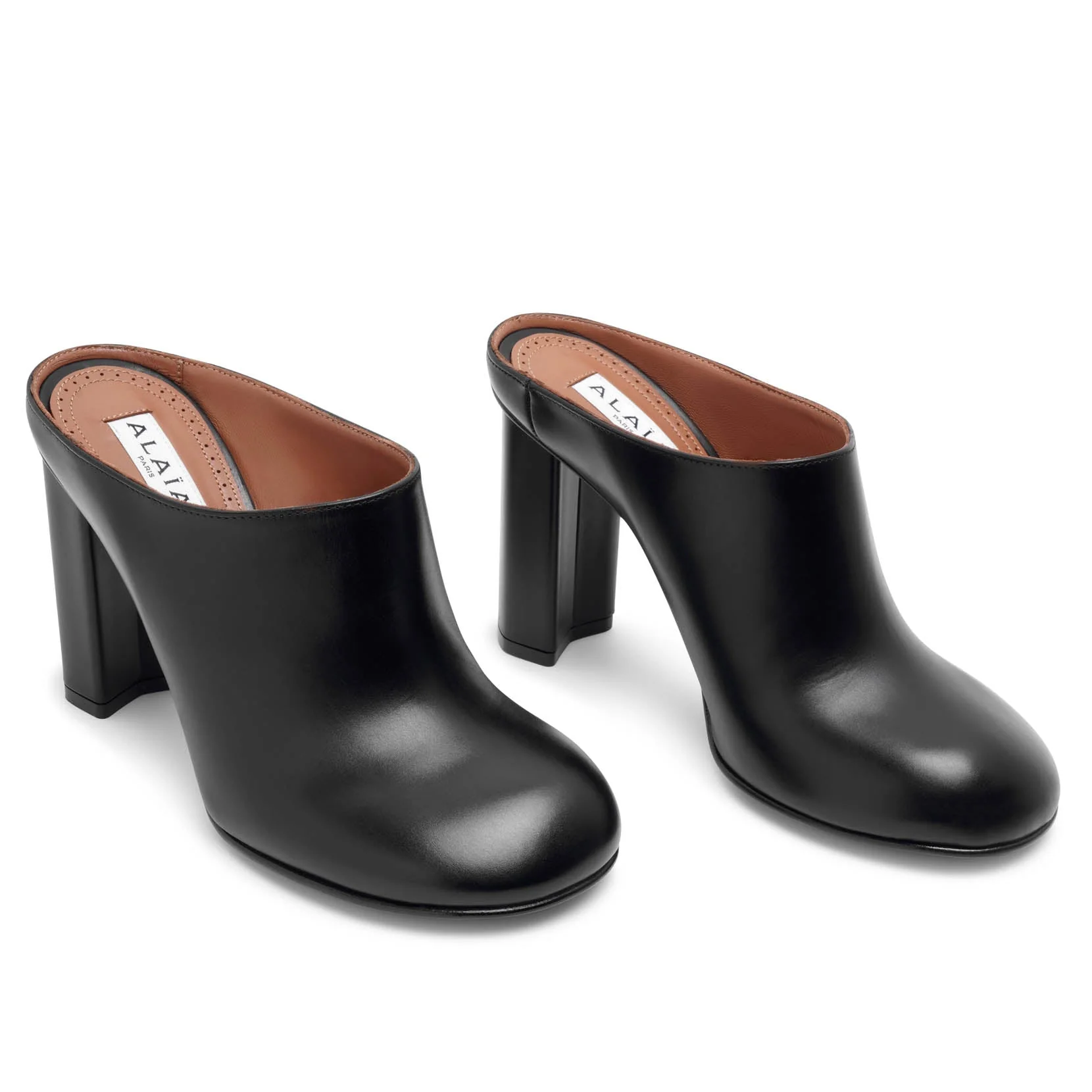 Babylone black leather mules - Image 5