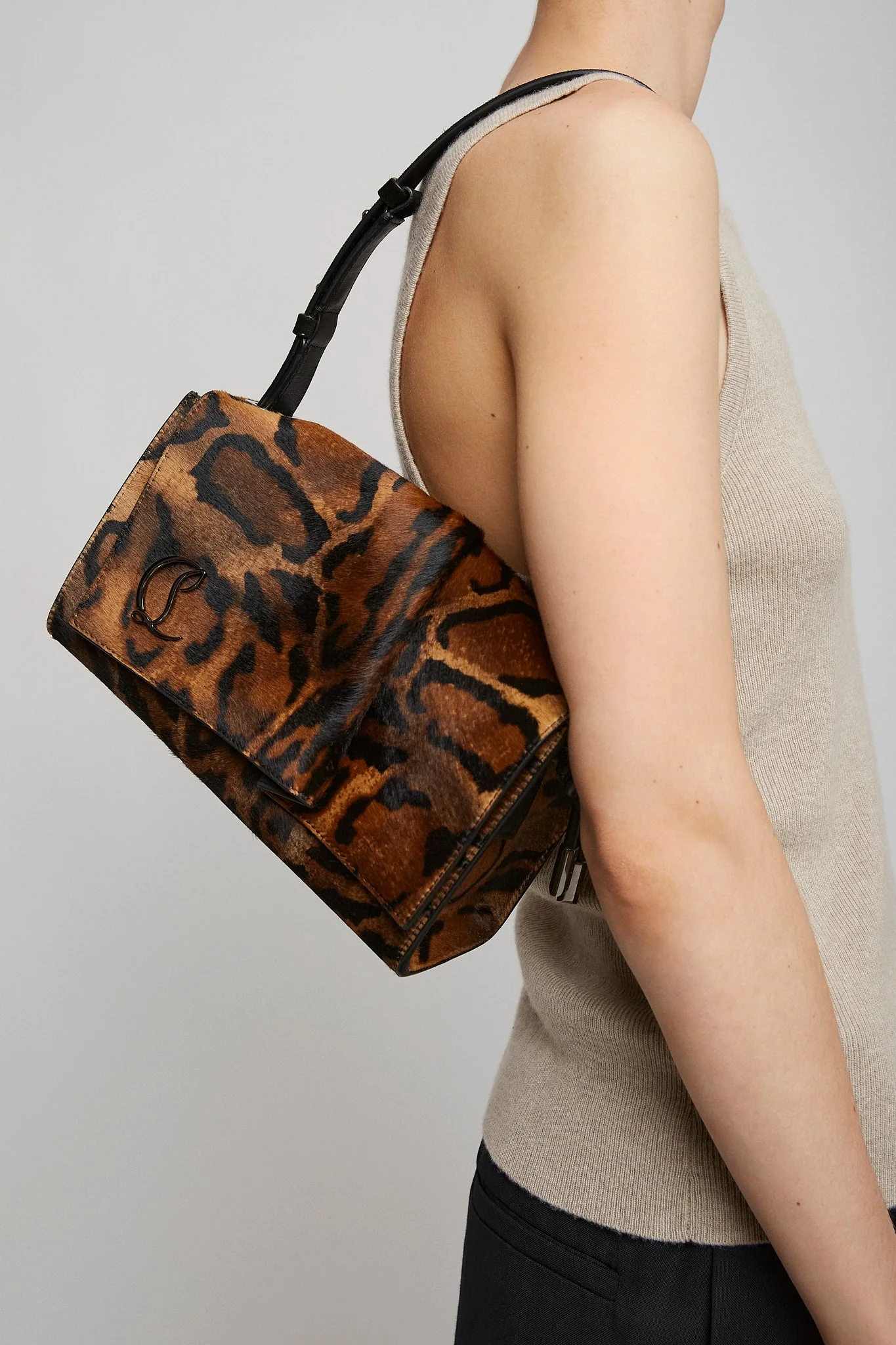 Baggy S leopard shoulder bag - Image 2